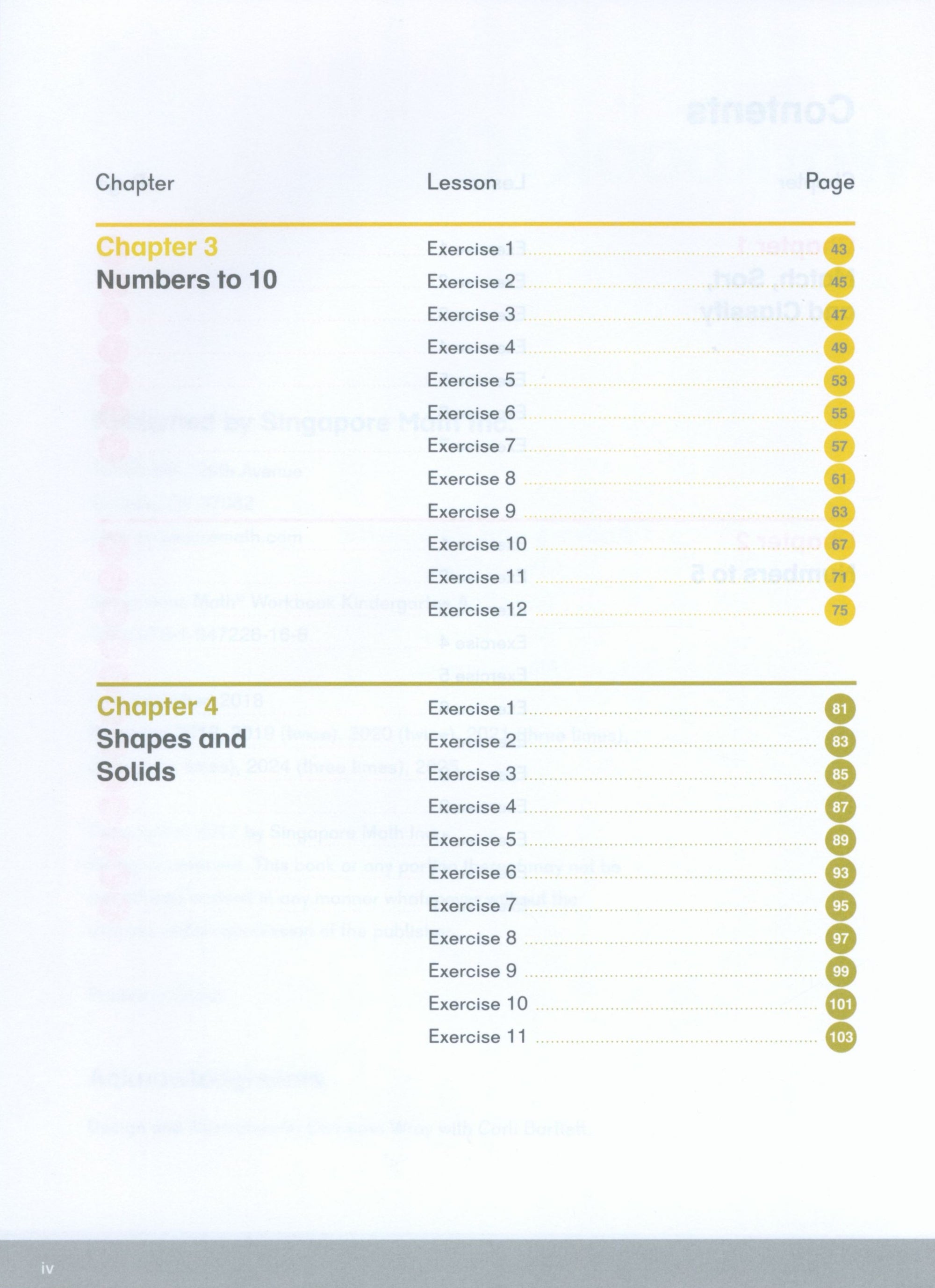 Dimensions Math Workbook KA