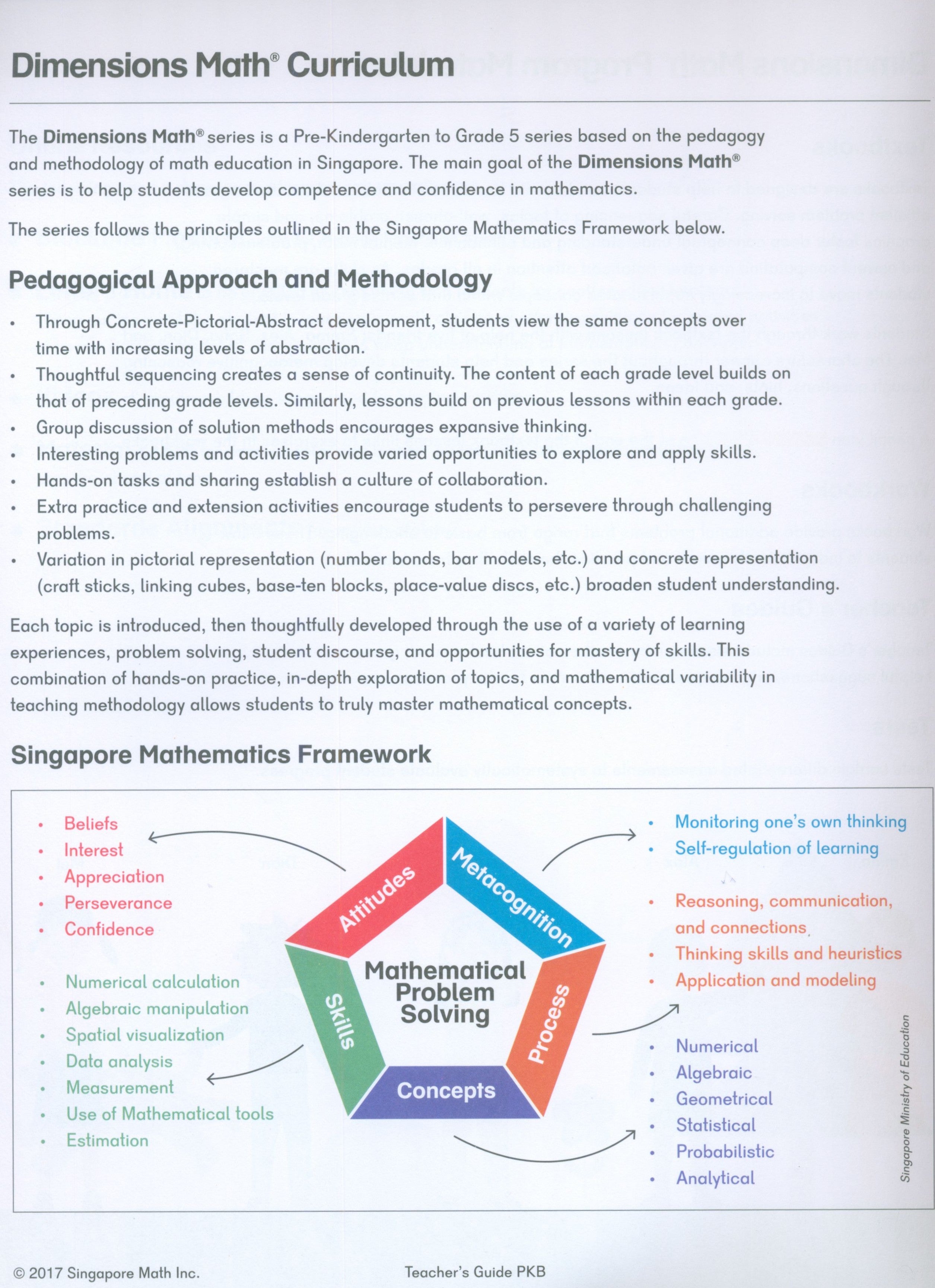 Dimensions Math Teacher's Guide PKB