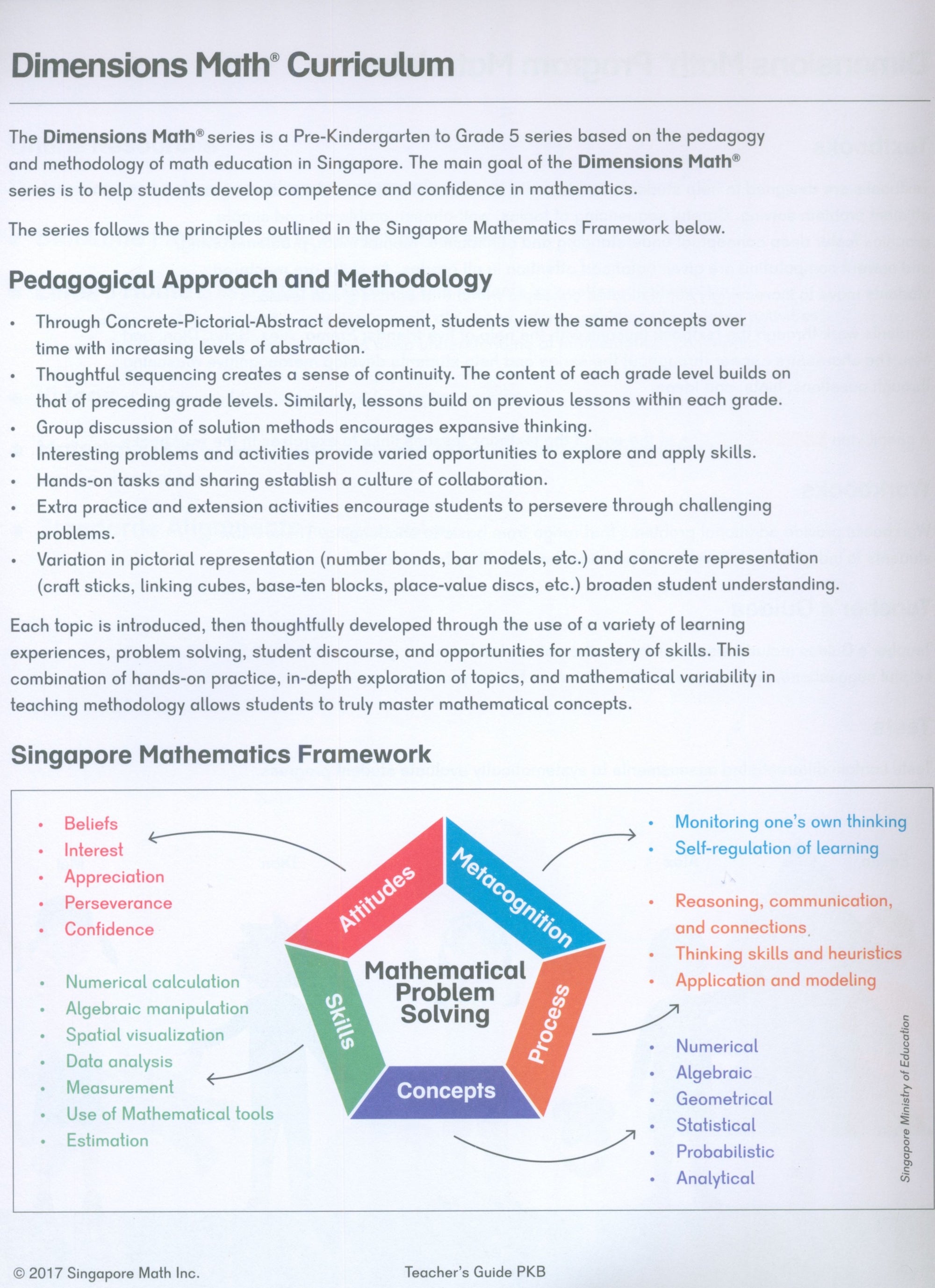 Dimensions Math Teacher's Guide PKB
