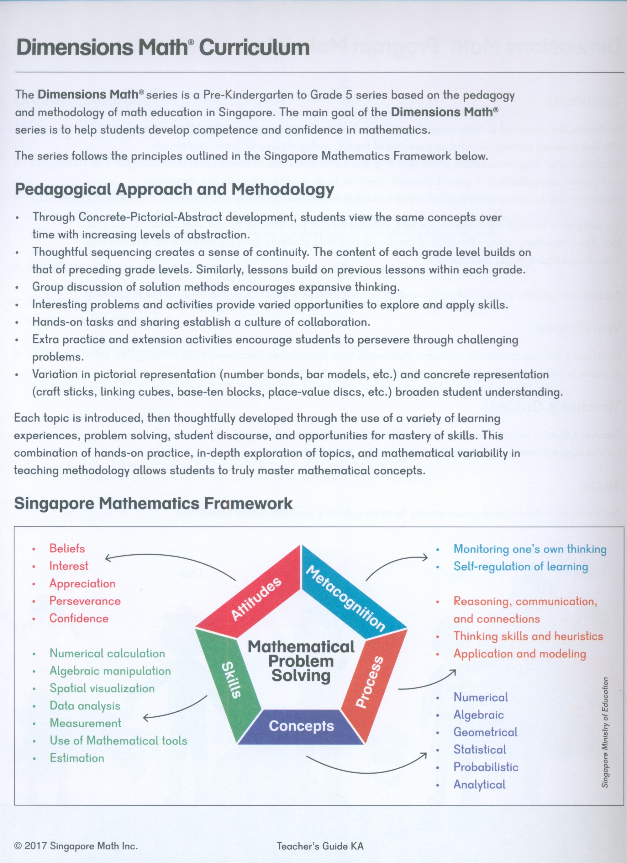 Dimensions Math Teacher's Guide KA