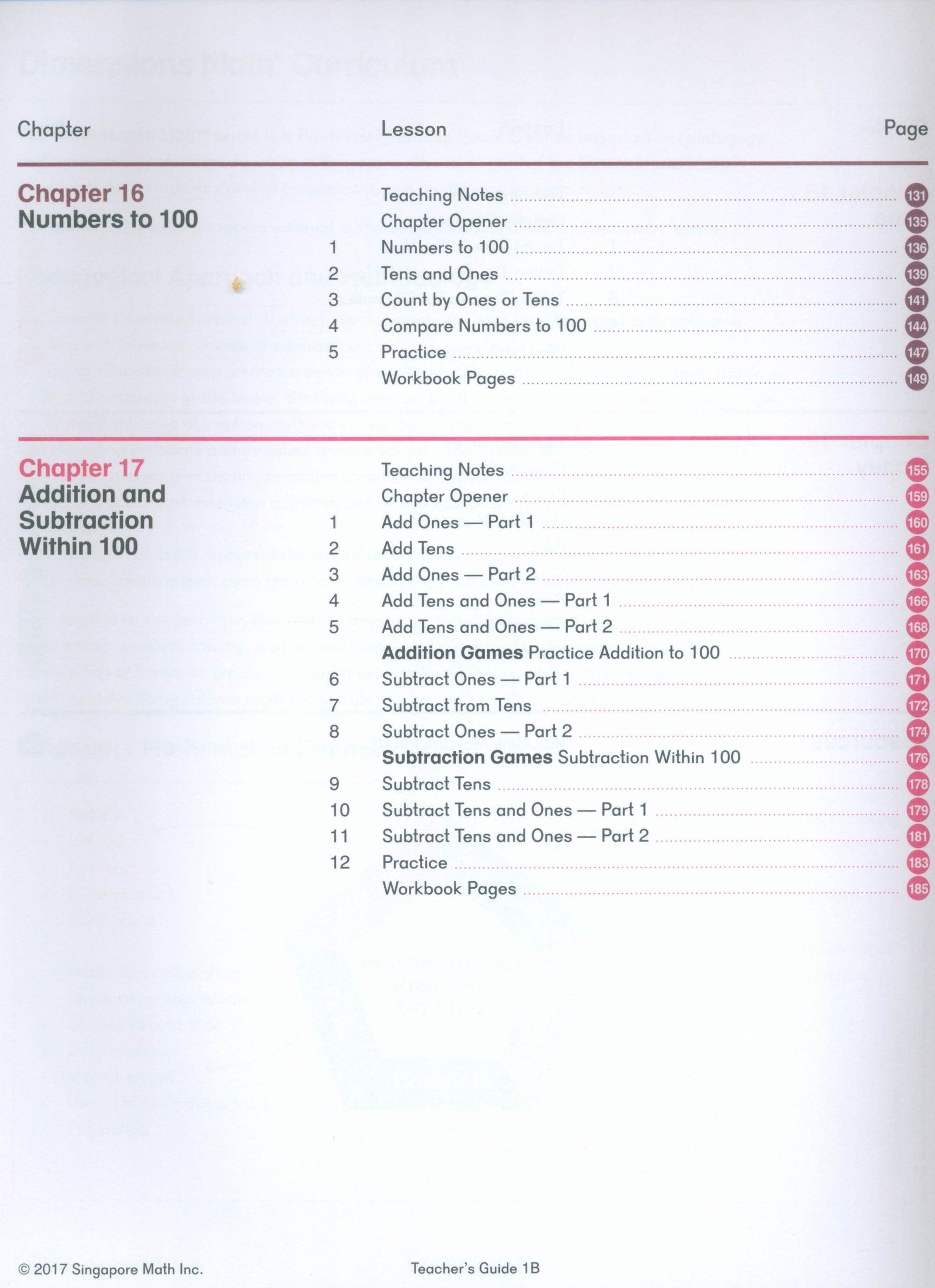 Dimensions Math Teacher's Guide 1B