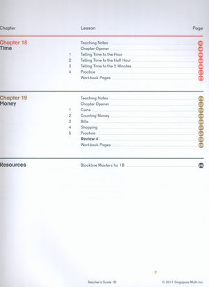 Dimensions Math Teacher's Guide 1B