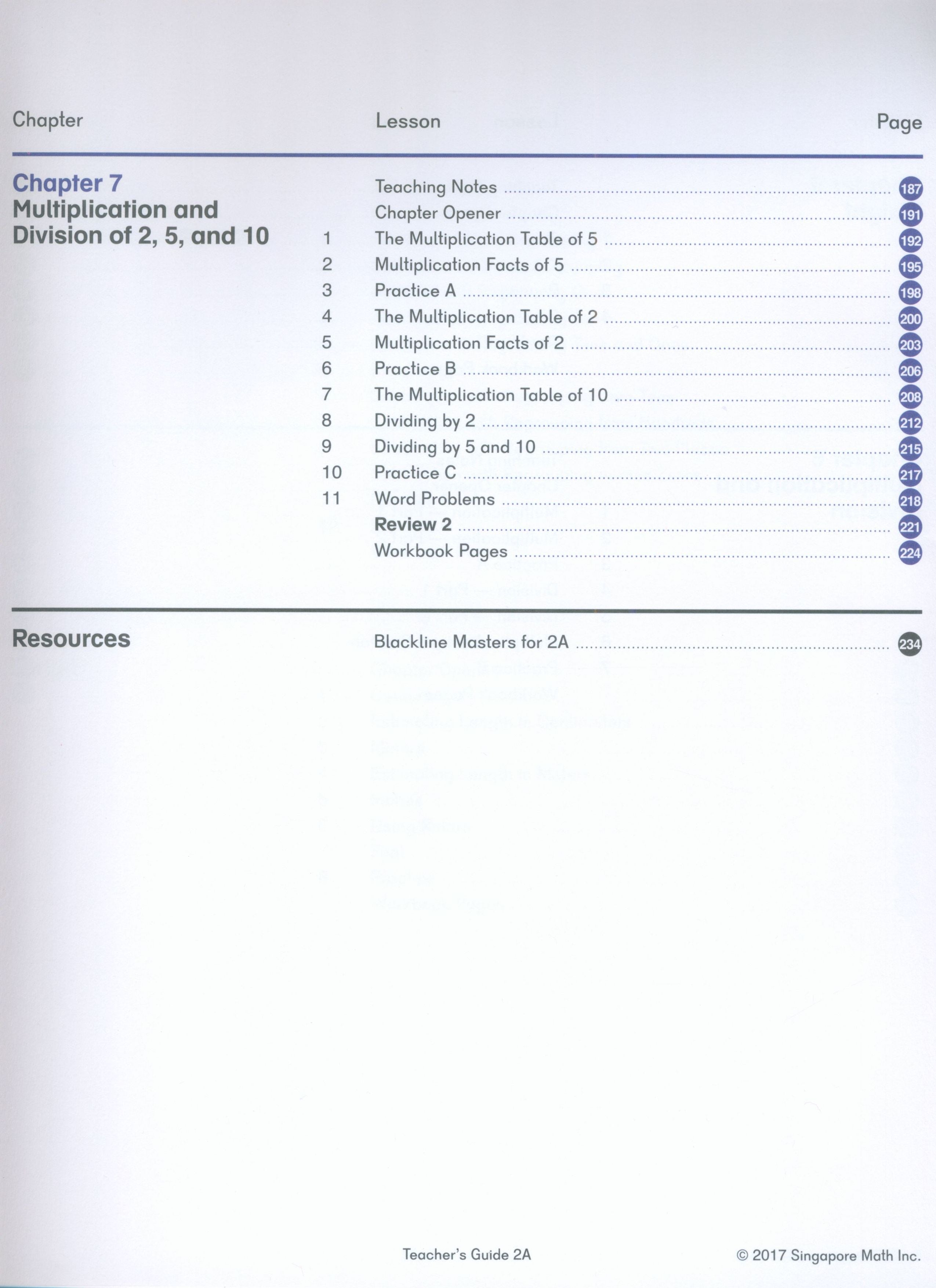 Dimensions Math Teacher's Guide 2A
