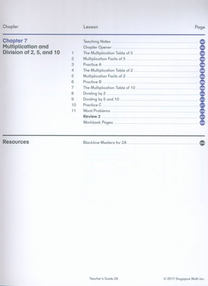 Dimensions Math Teacher's Guide 2A