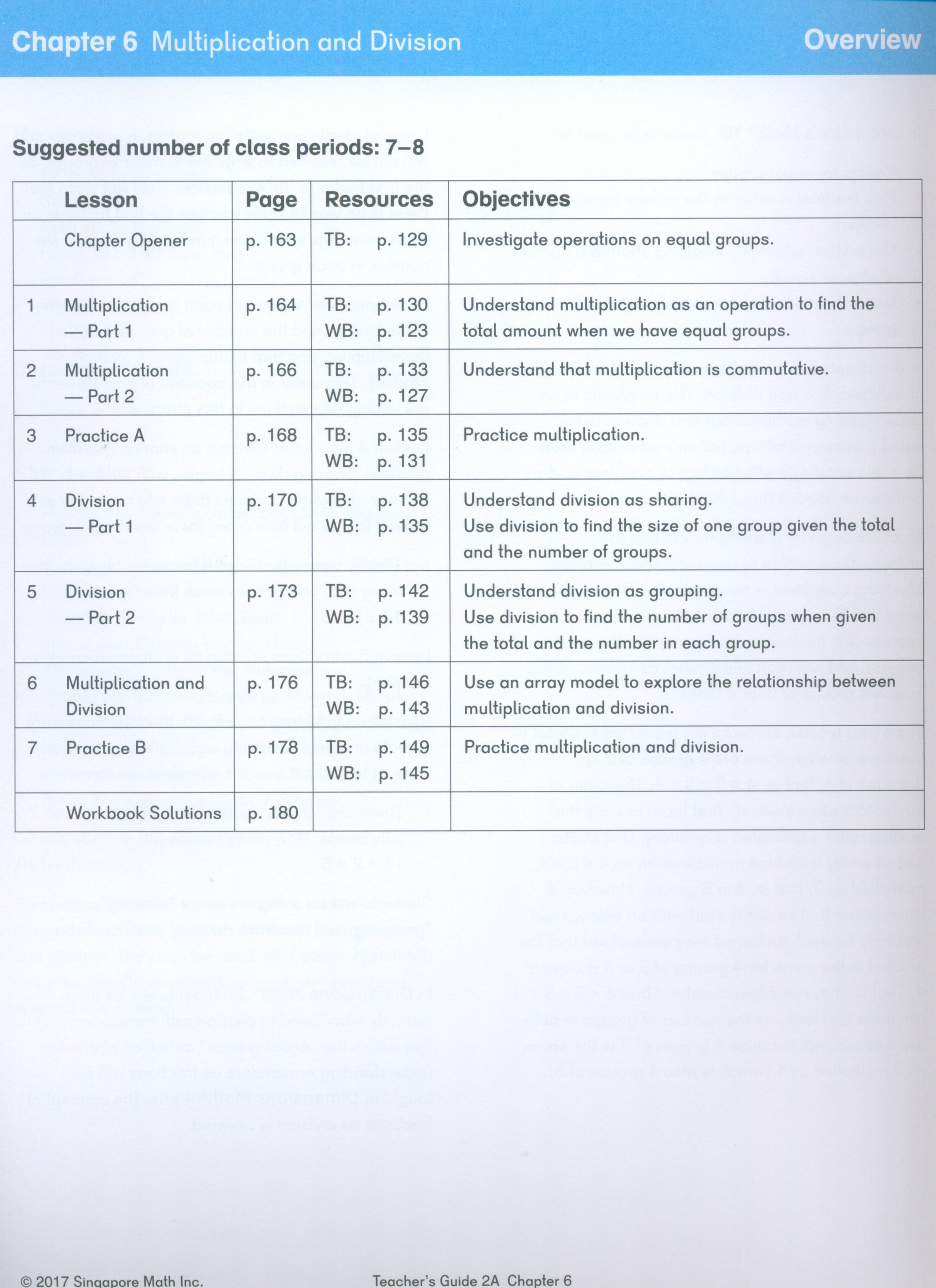 Dimensions Math Teacher's Guide 2A