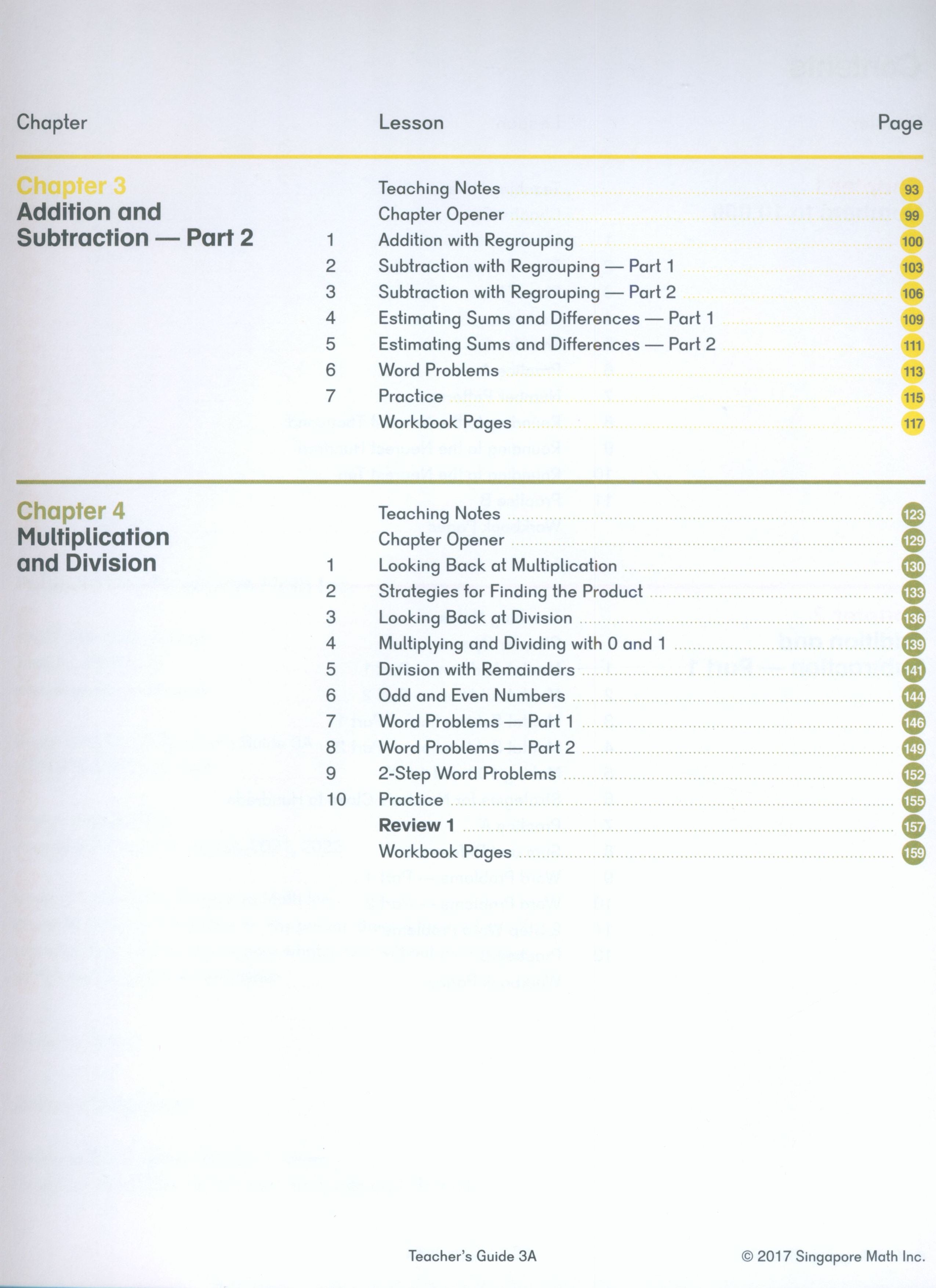 Dimensions Math Teacher's Guide 3A