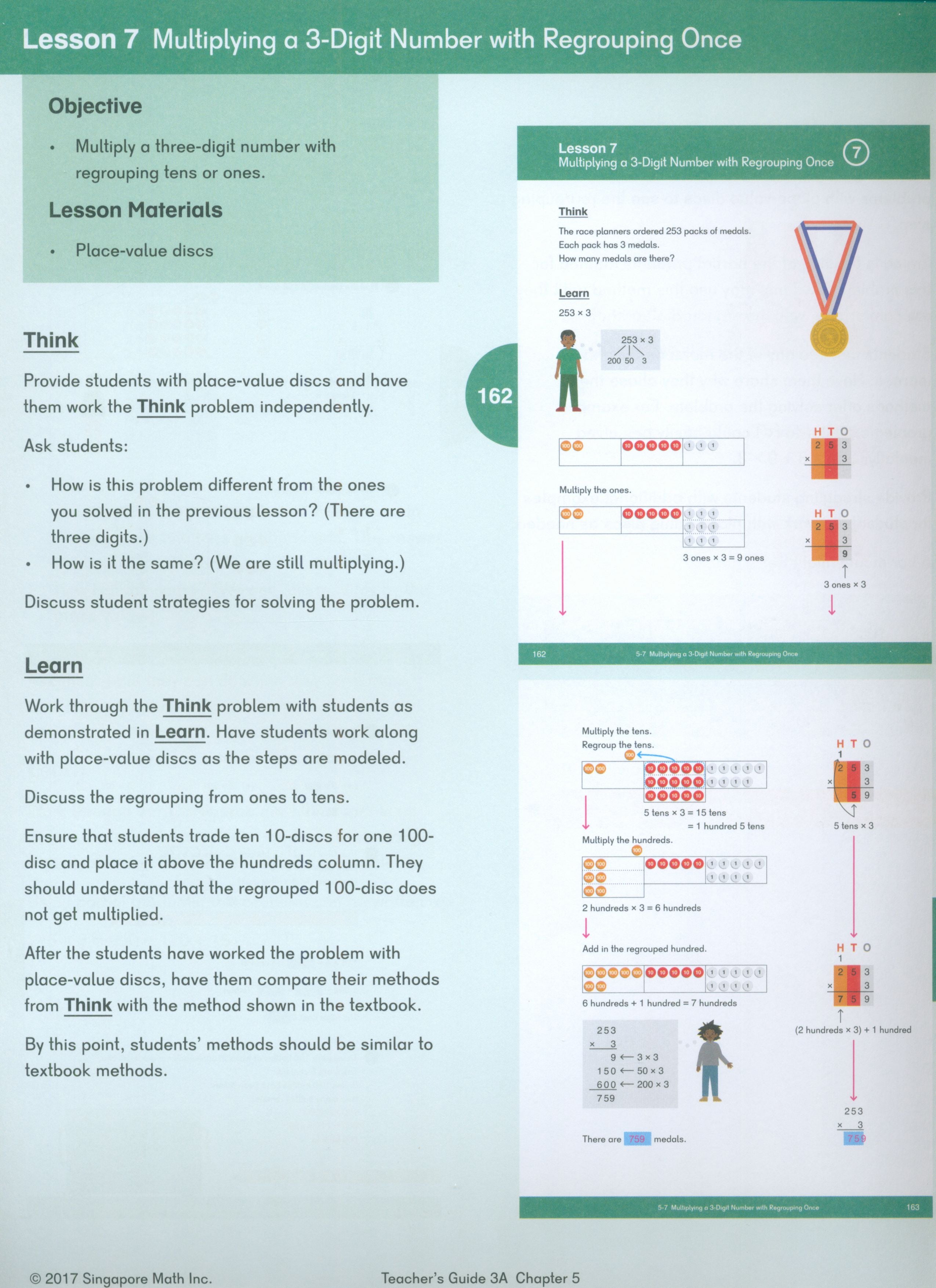 Dimensions Math Teacher's Guide 3A