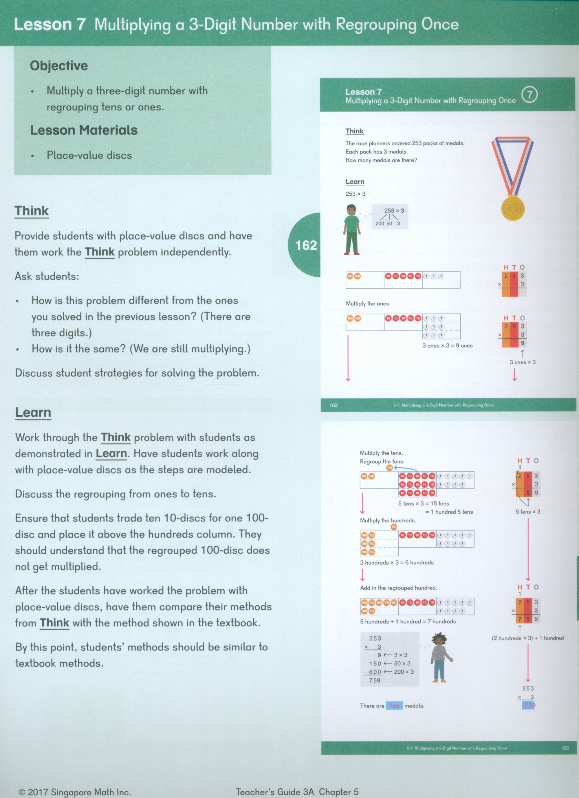Dimensions Math Teacher's Guide 3A