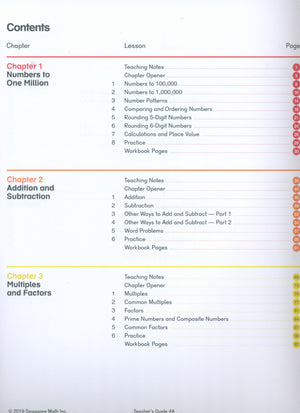 Dimensions Math Teacher's Guide 4A