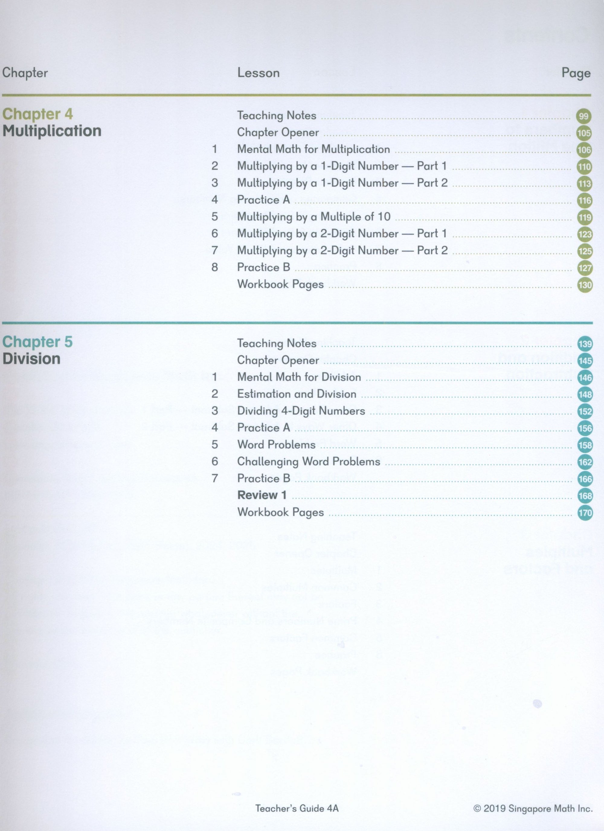 Dimensions Math Teacher's Guide 4A