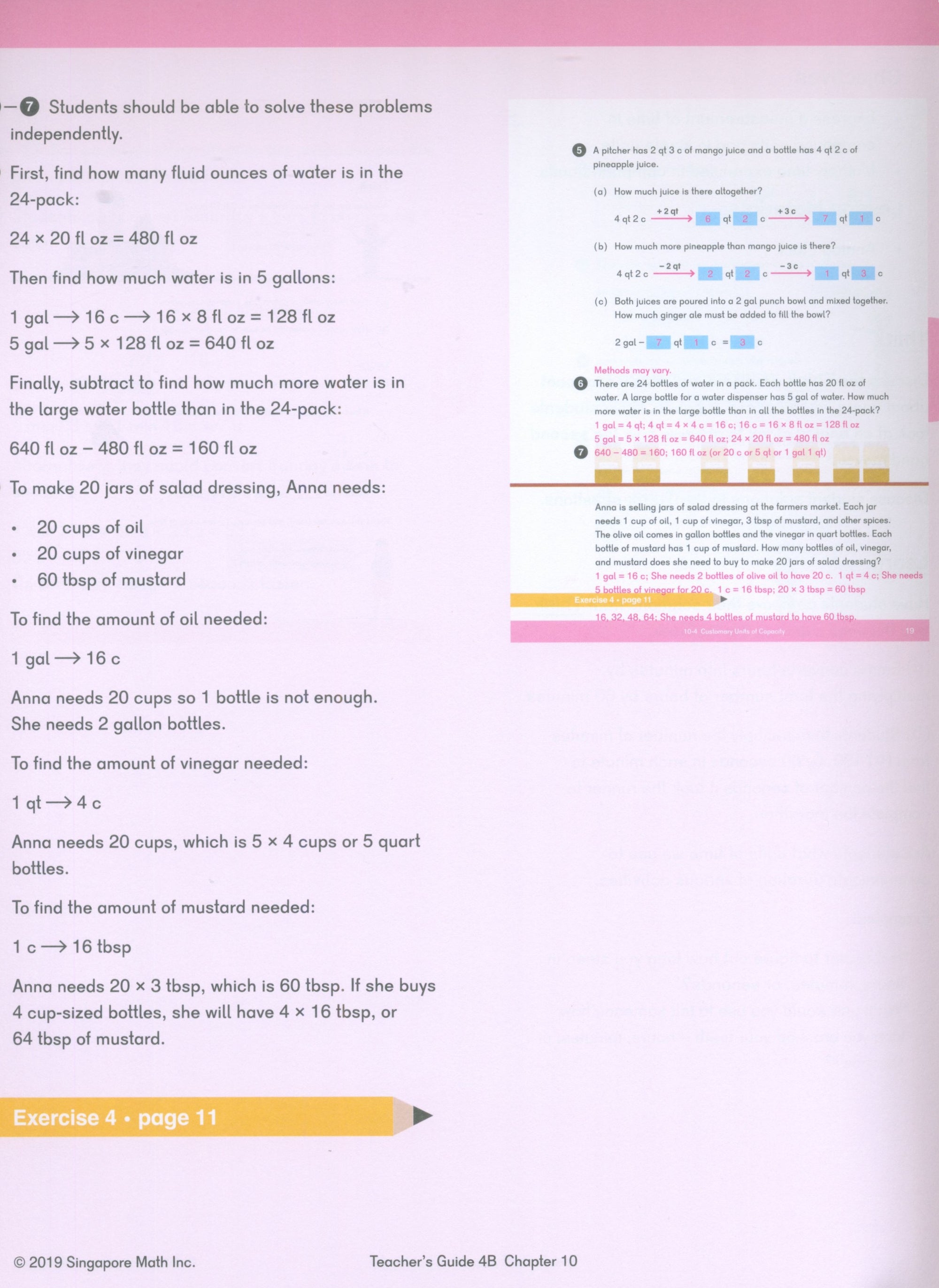 Dimensions Math Teacher's Guide 4B