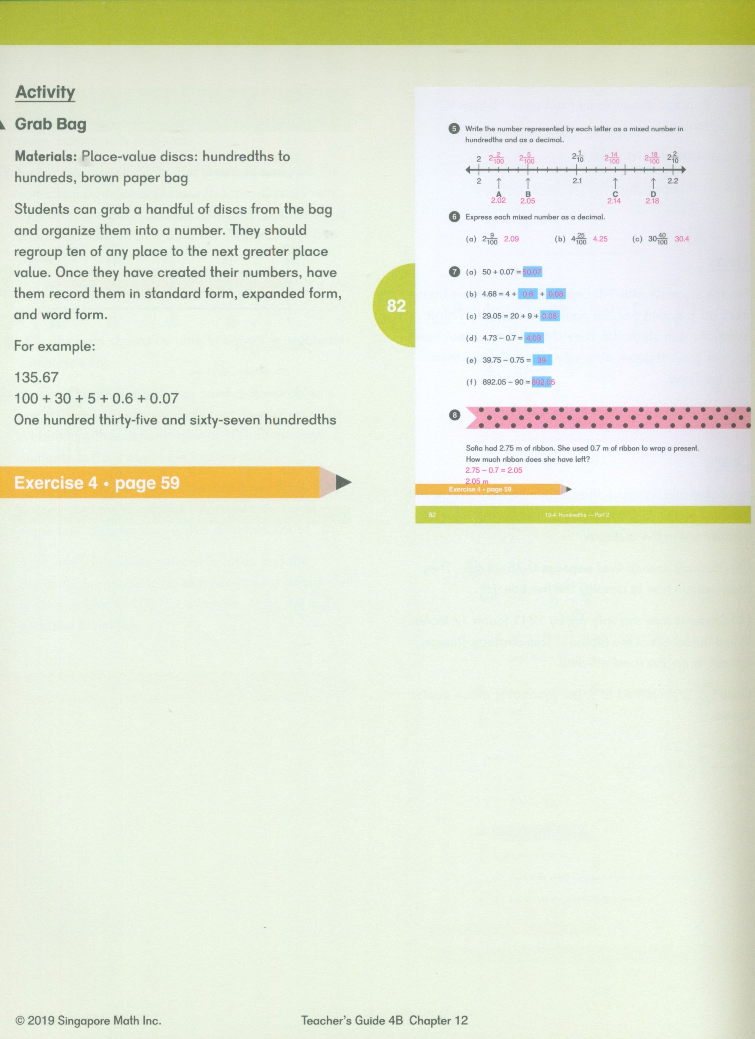 Dimensions Math Teacher's Guide 4B
