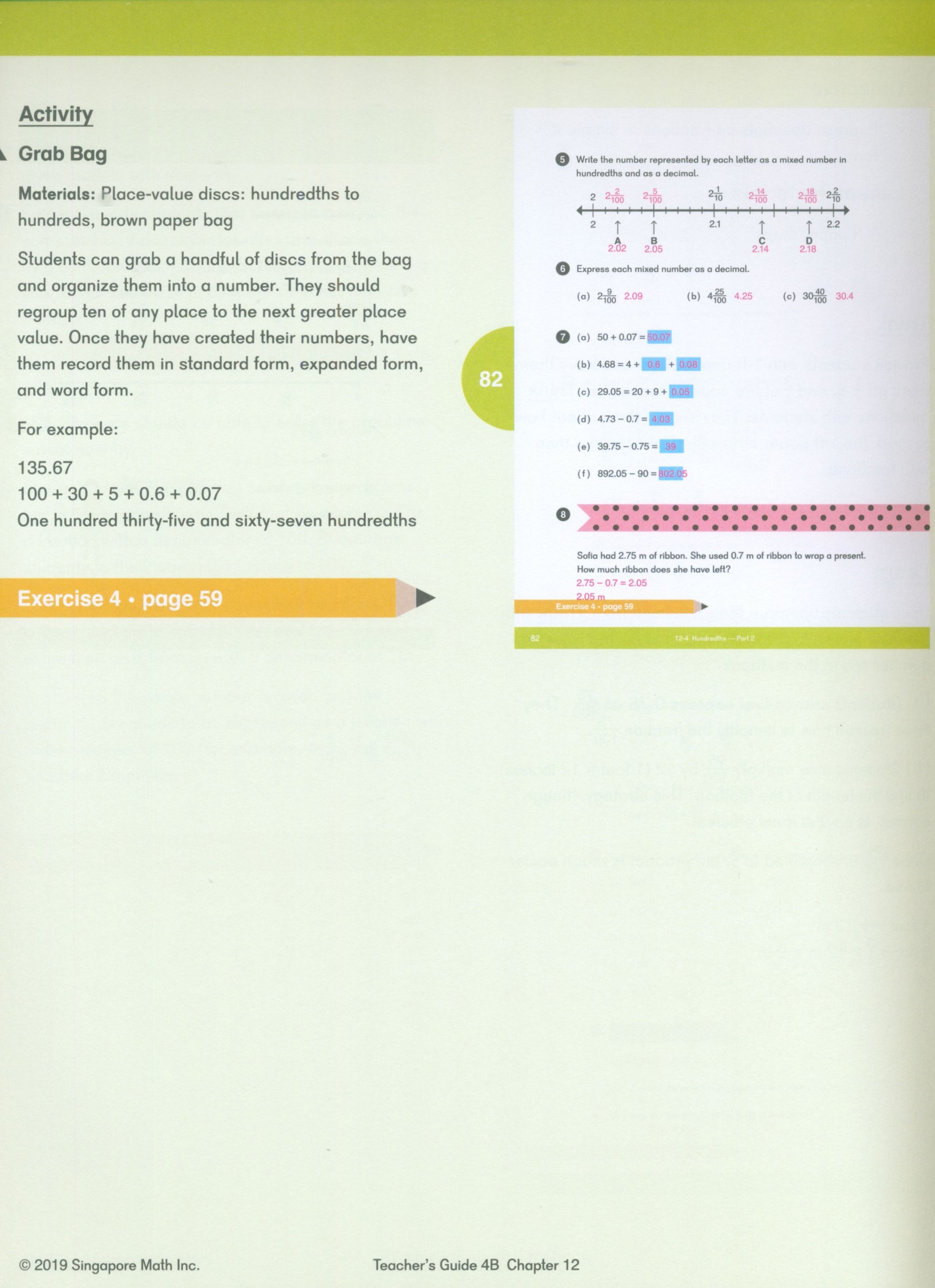 Dimensions Math Teacher's Guide 4B