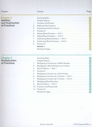 Dimensions Math Teacher's Guide 5A