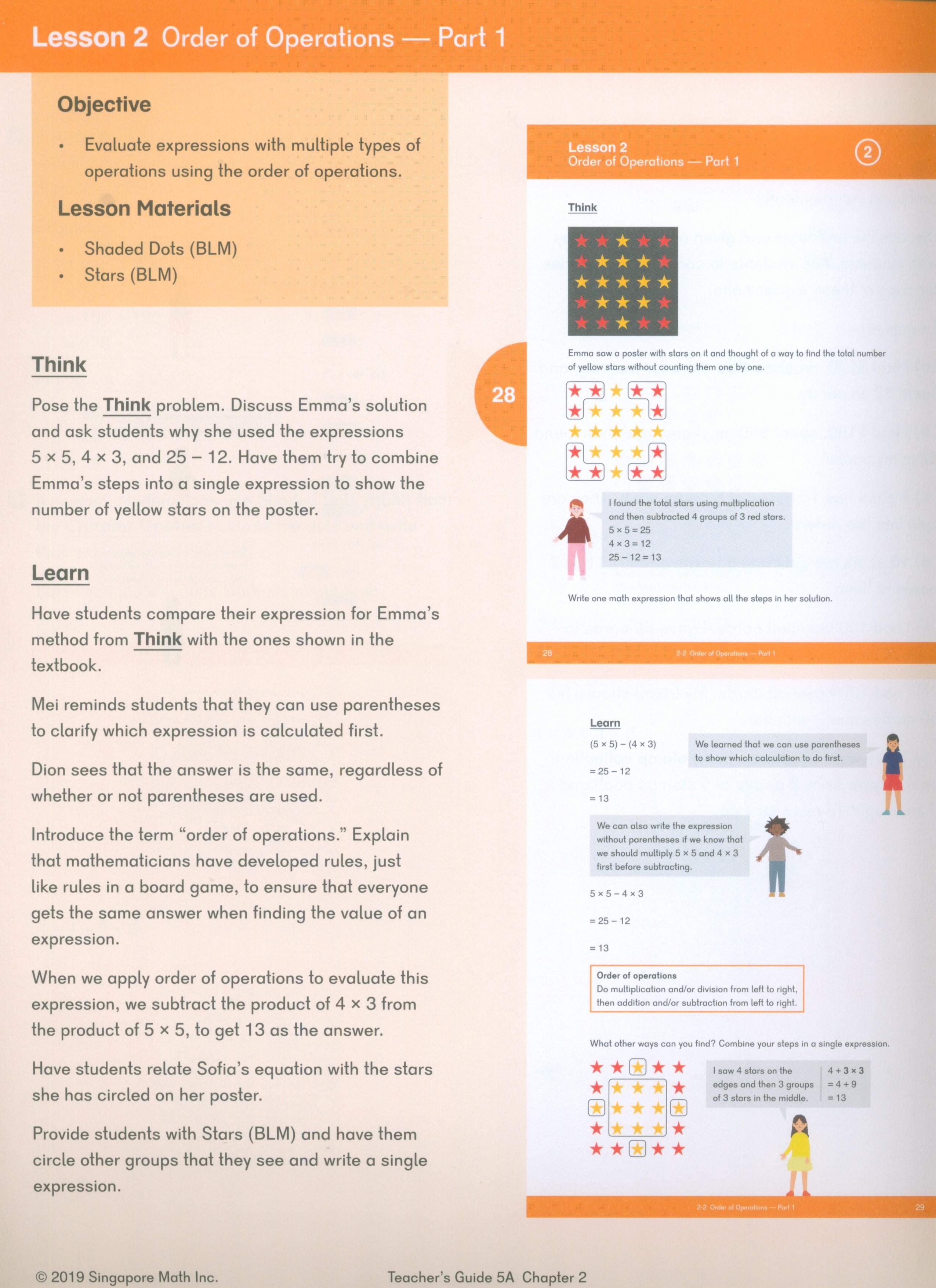 Dimensions Math Teacher's Guide 5A