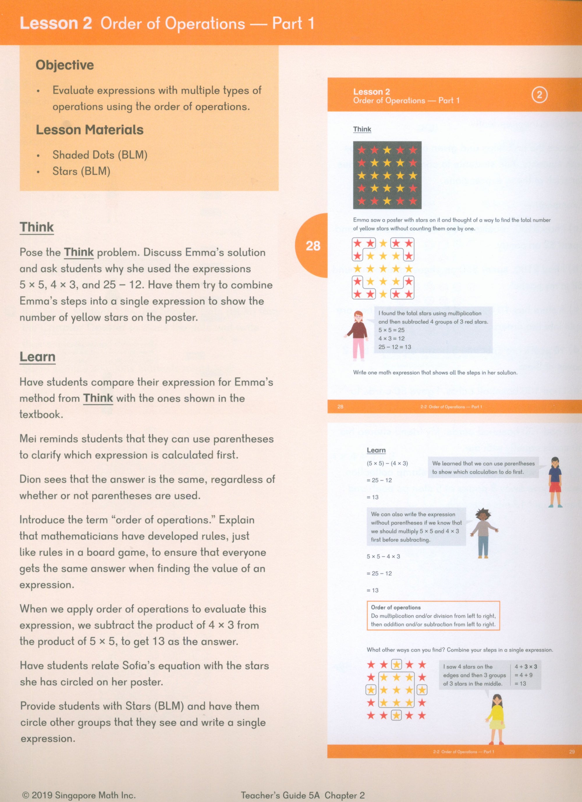 Dimensions Math Teacher's Guide 5A