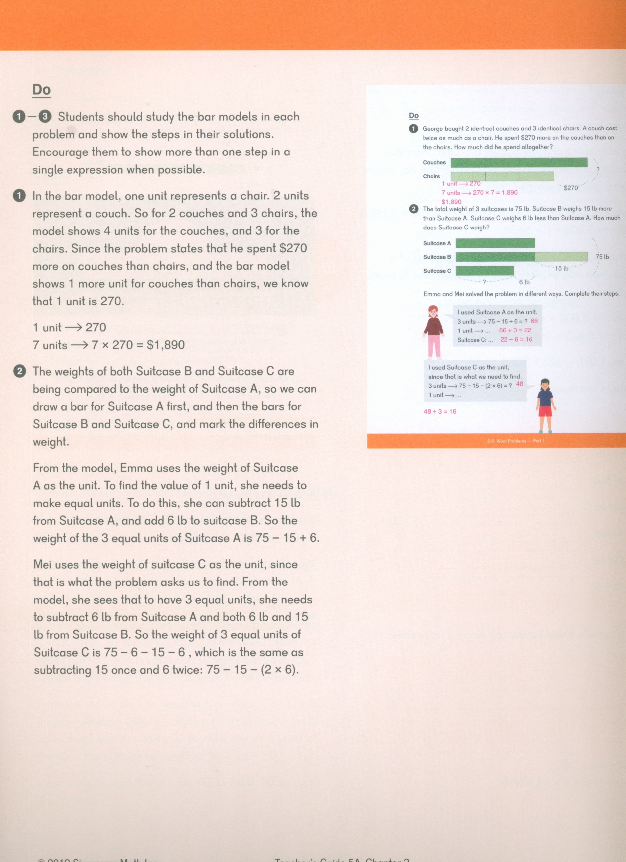 Dimensions Math Teacher's Guide 5A