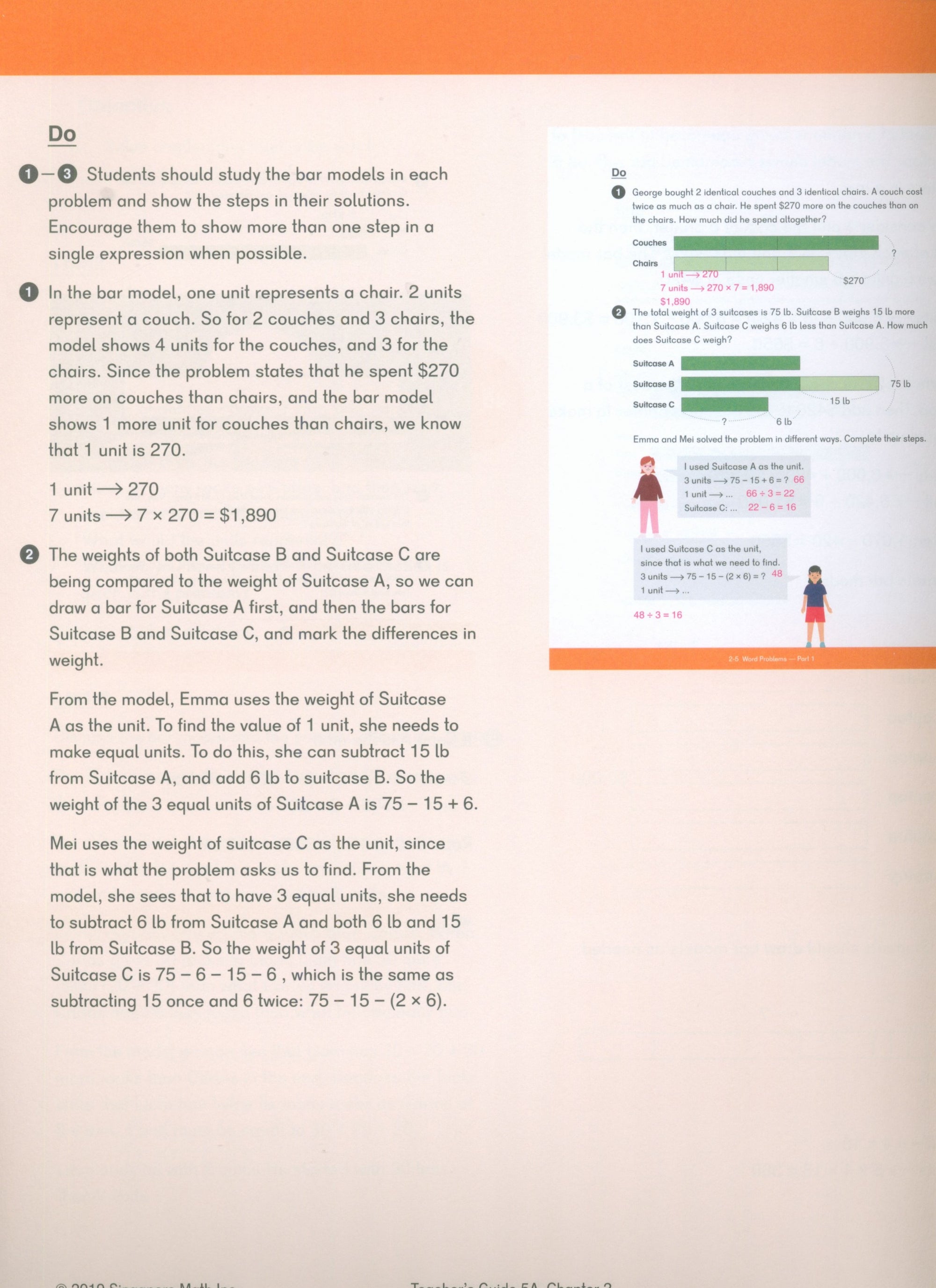 Dimensions Math Teacher's Guide 5A