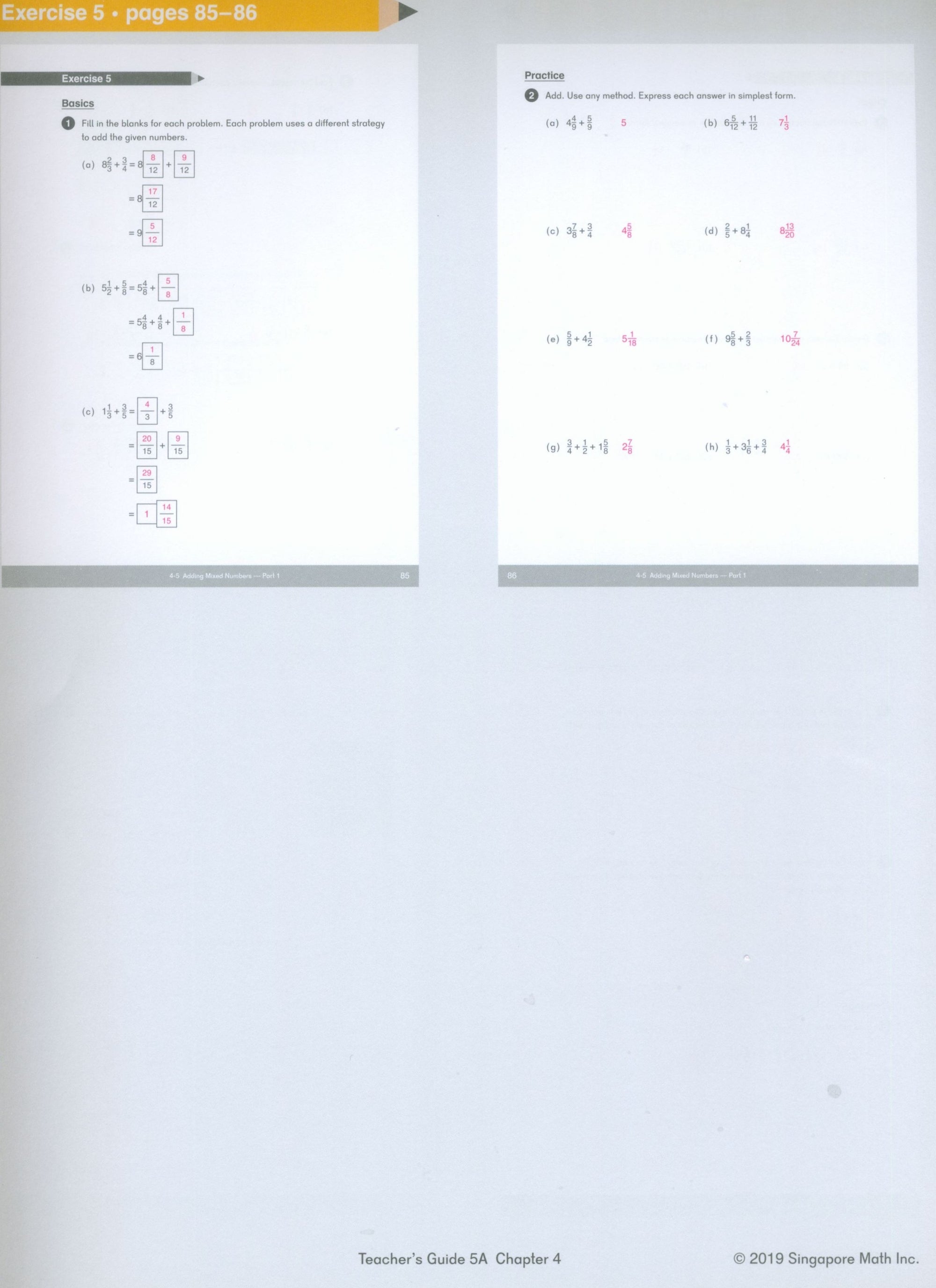 Dimensions Math Teacher's Guide 5A