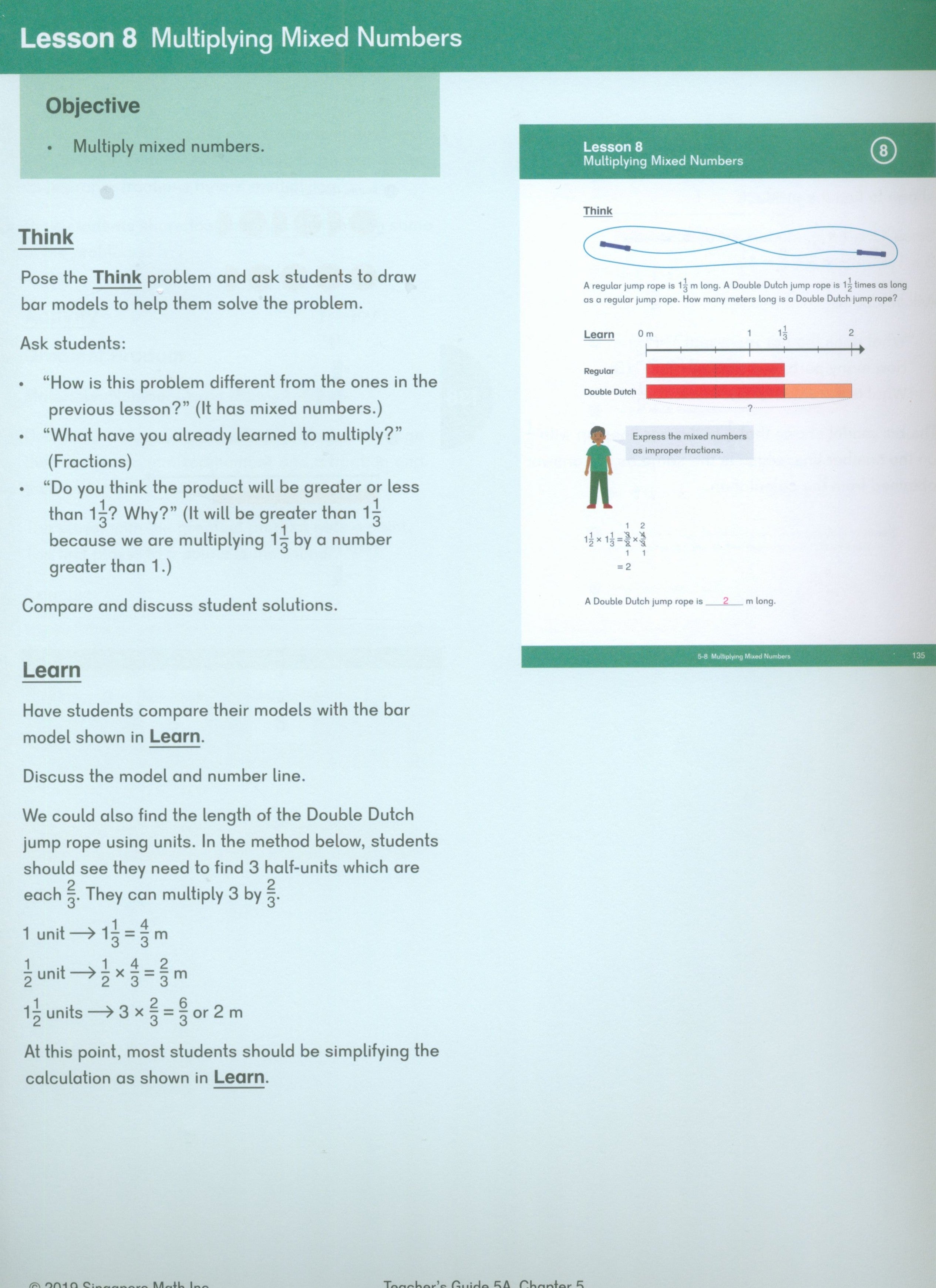 Dimensions Math Teacher's Guide 5A
