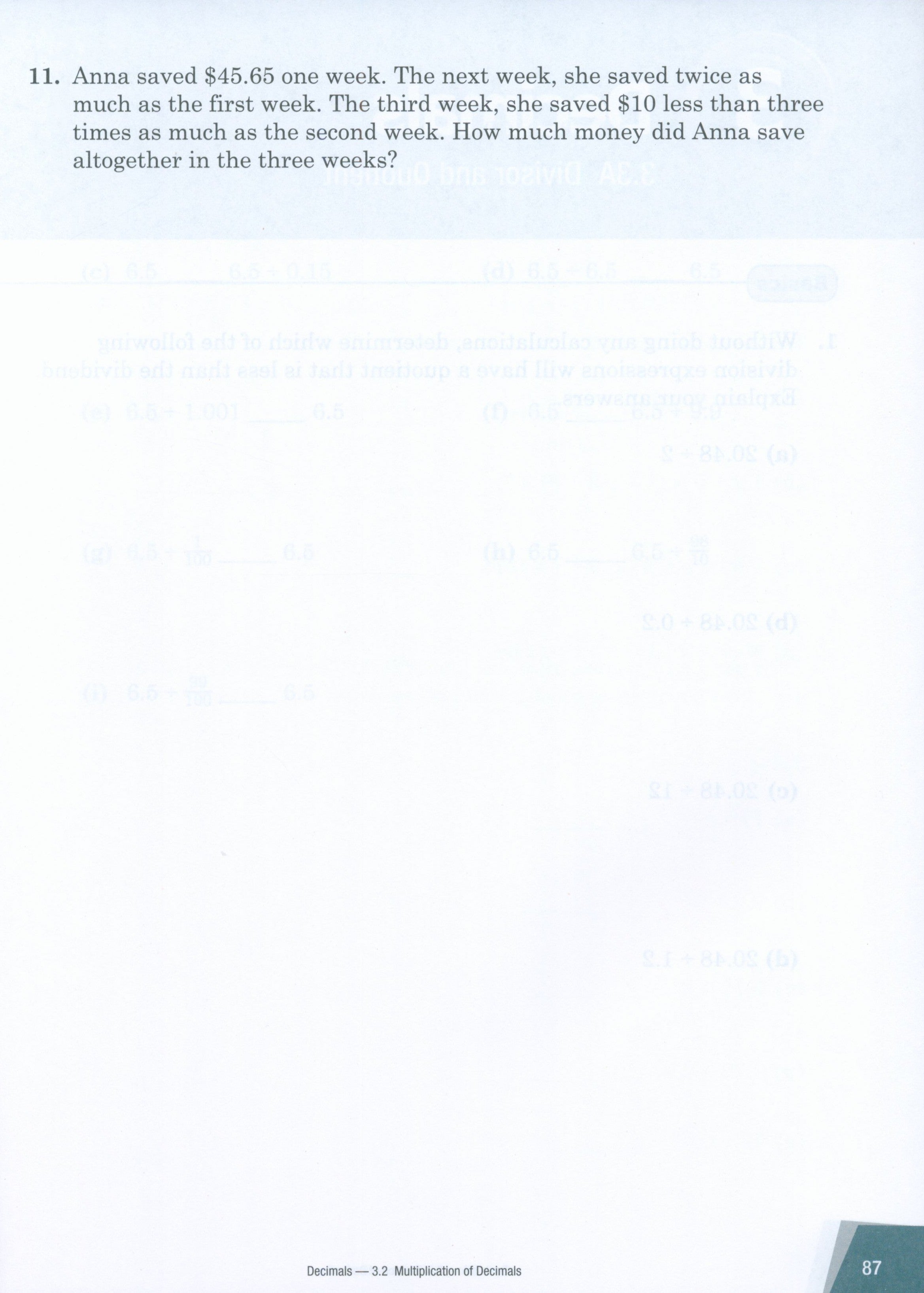 Dimensions Math Workbook 6A