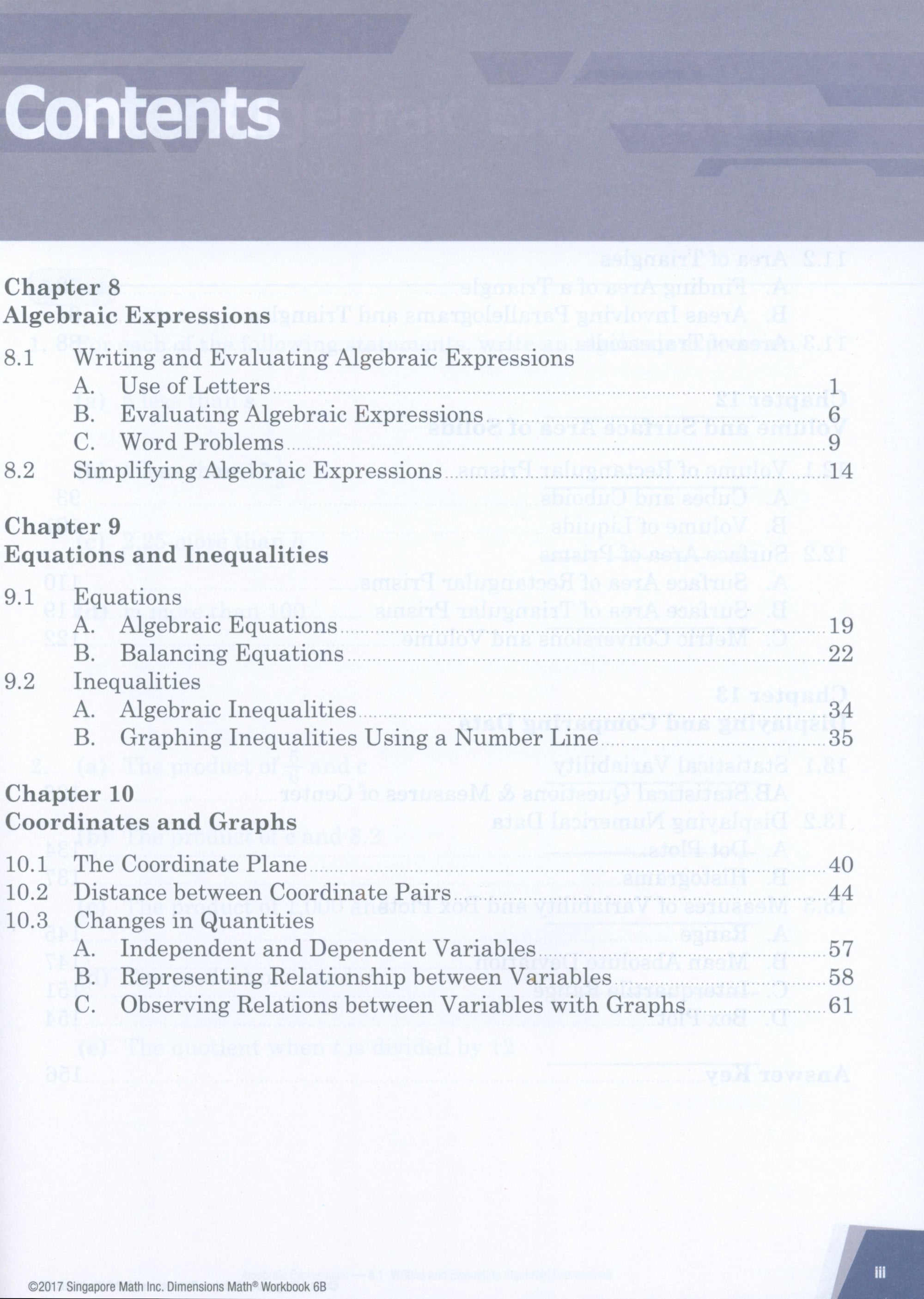 Dimensions Math Workbook 6B