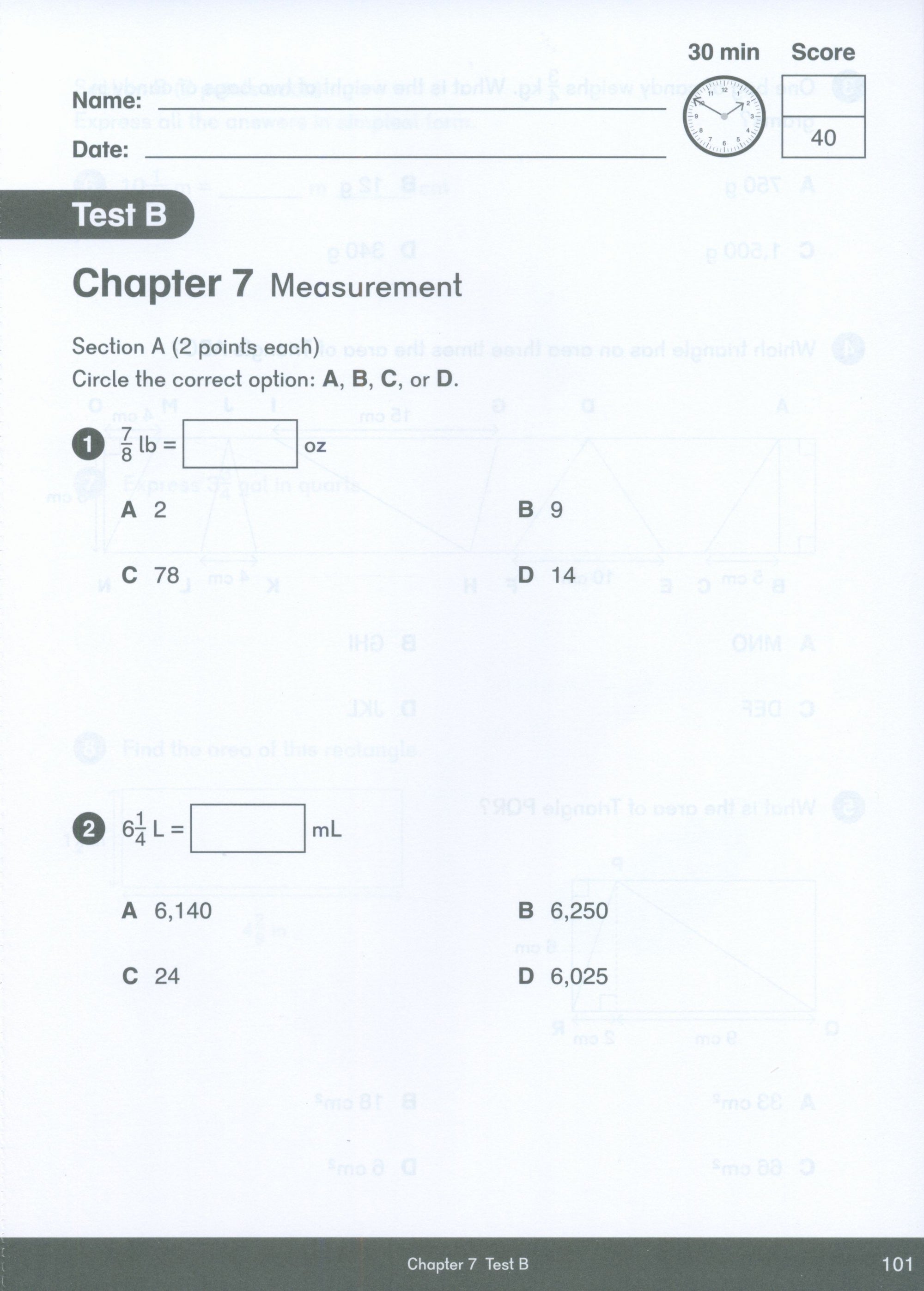 Dimensions Math Tests 5A