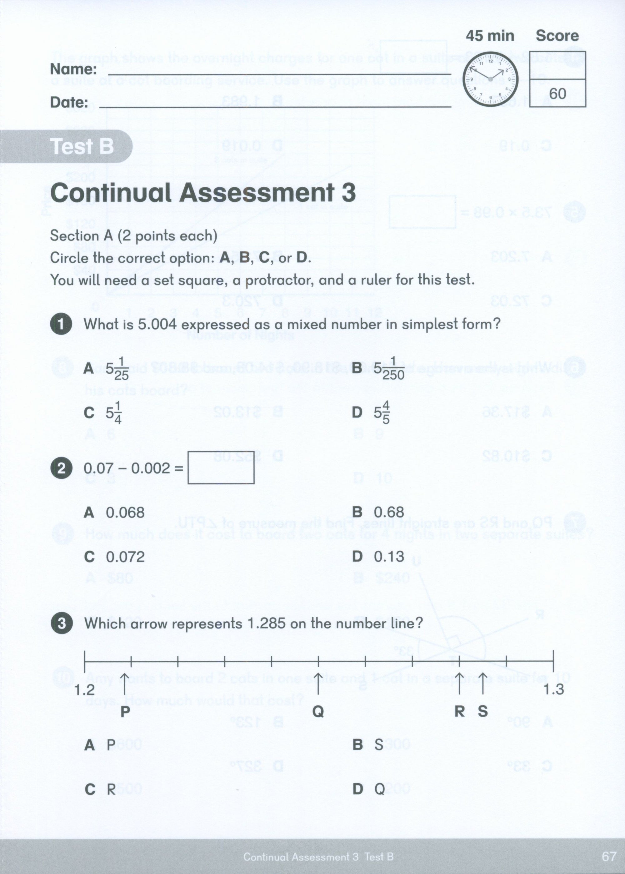 Dimensions Math Tests 5B