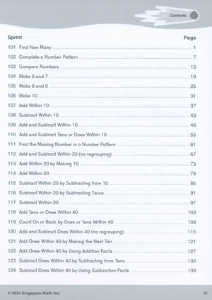 Singapore Math® Sprints 1