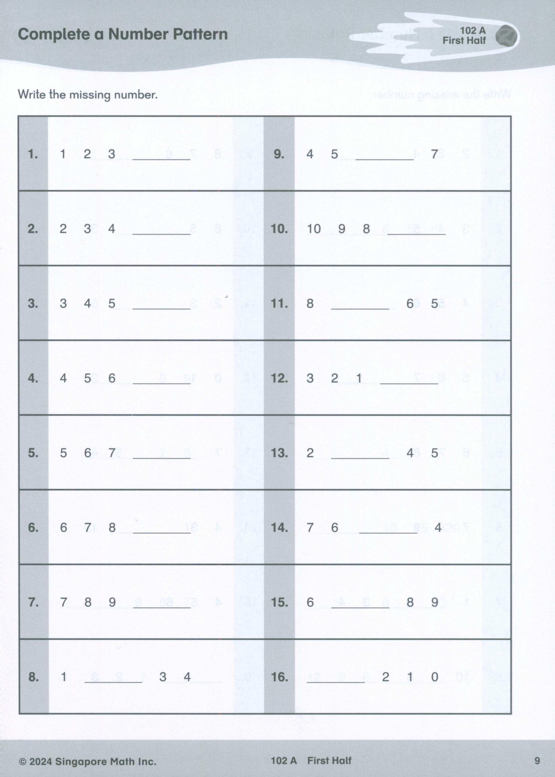 Singapore Math® Sprints 1