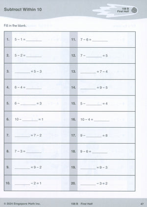 Singapore Math® Sprints 1