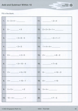 Singapore Math® Sprints 1