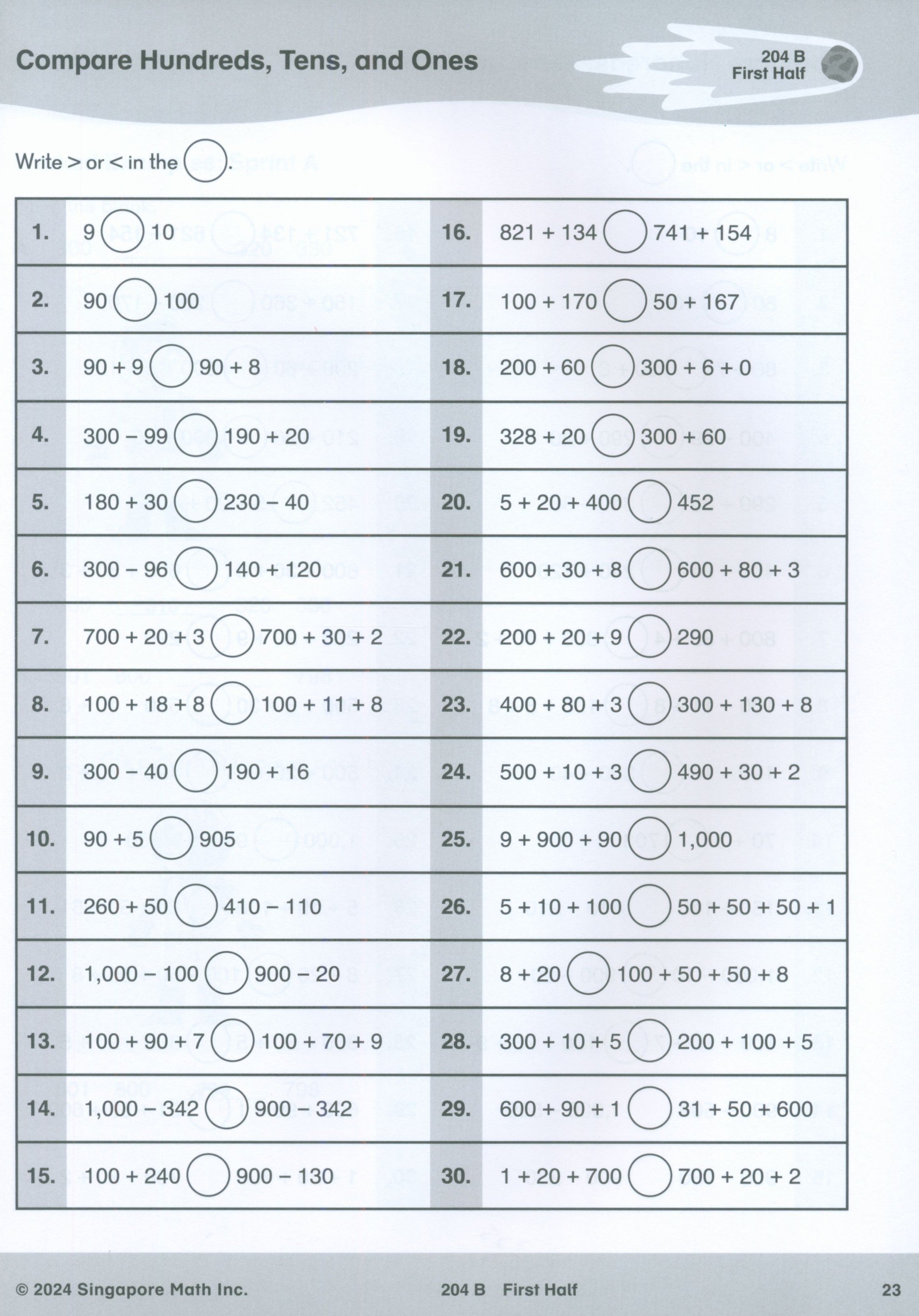 Singapore Math® Sprints 2