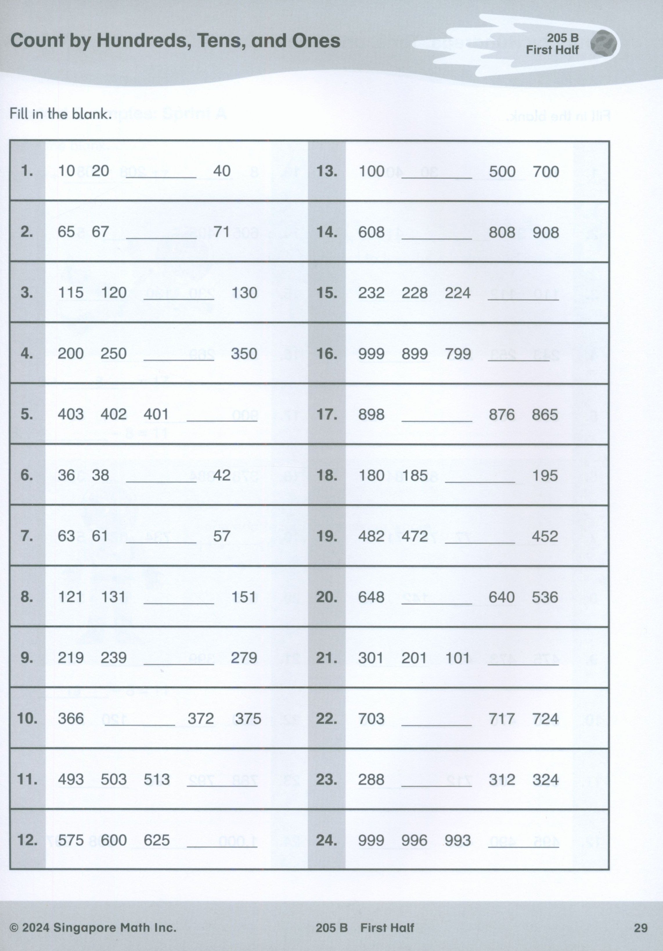 Singapore Math® Sprints 2