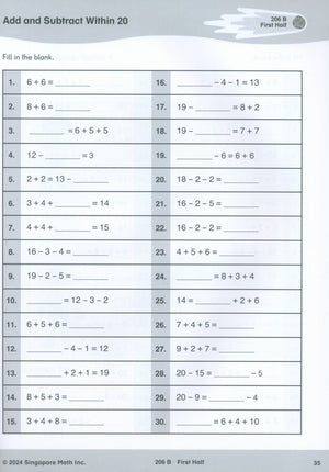 Singapore Math® Sprints 2