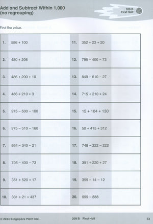 Singapore Math® Sprints 2