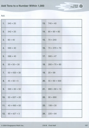Singapore Math® Sprints 2