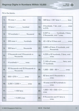 Singapore Math® Sprints 3