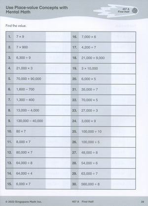 Singapore Math® Sprints 4
