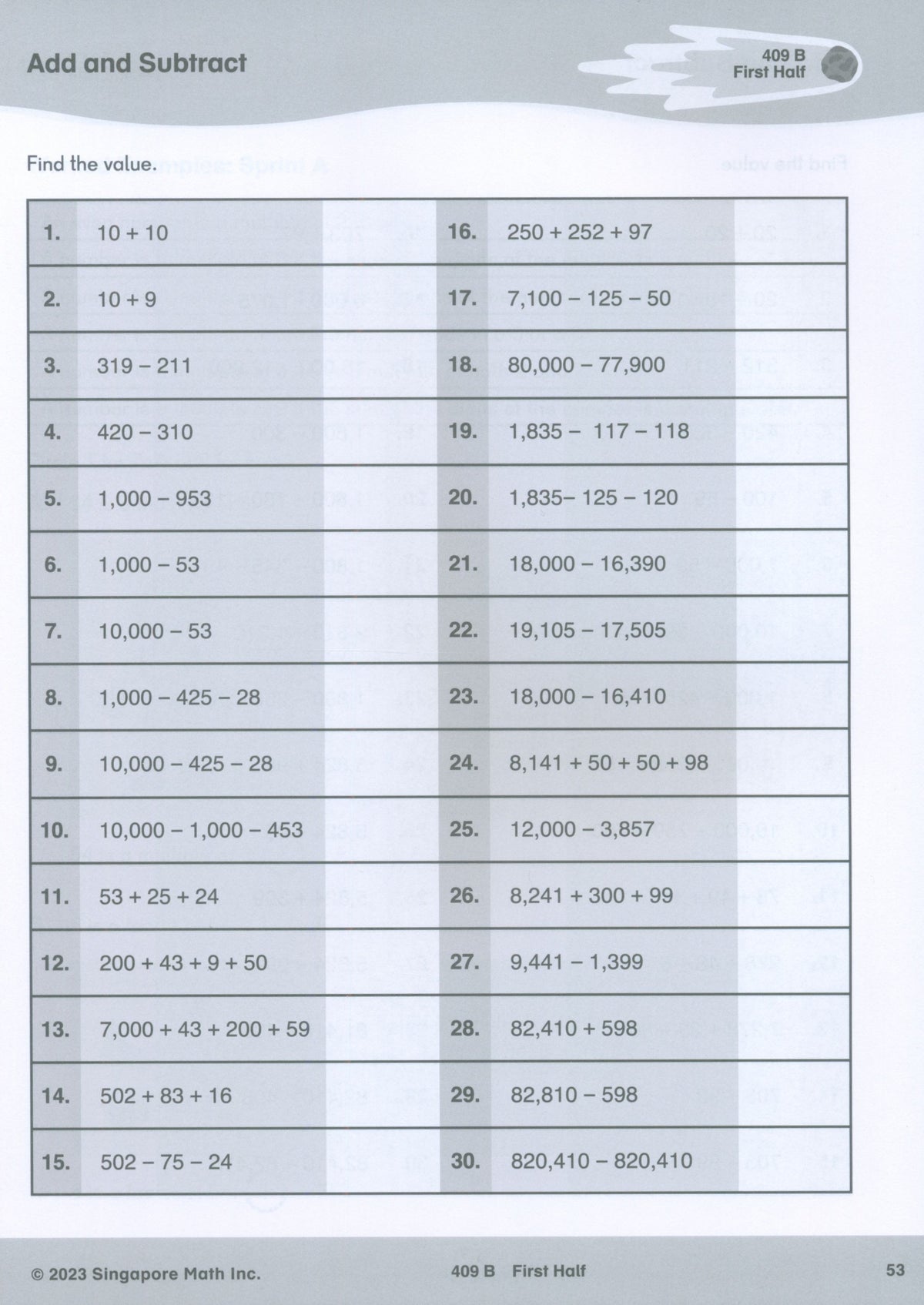Singapore Math® Sprints 4