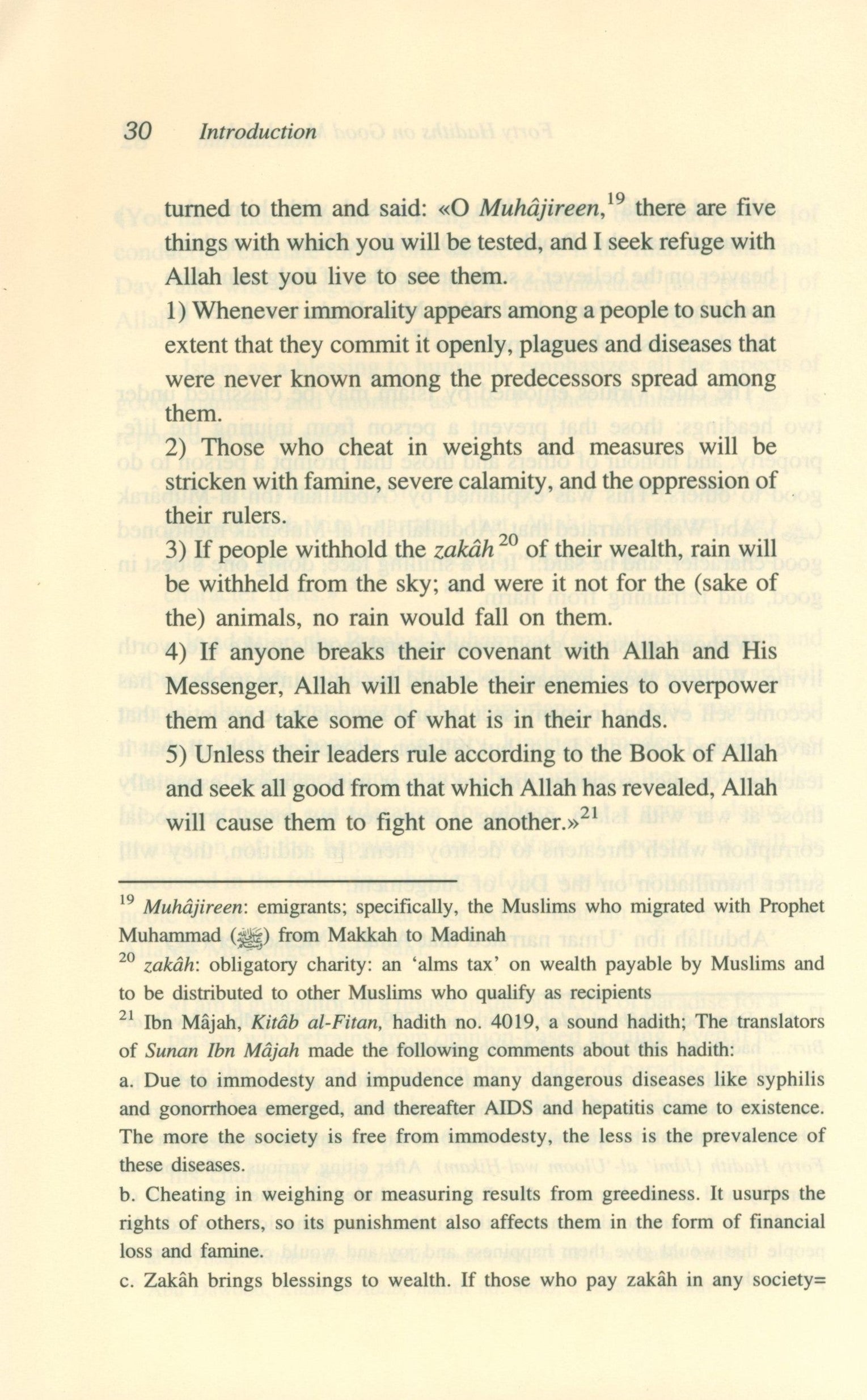 Forty Hadith on Good Moral Values