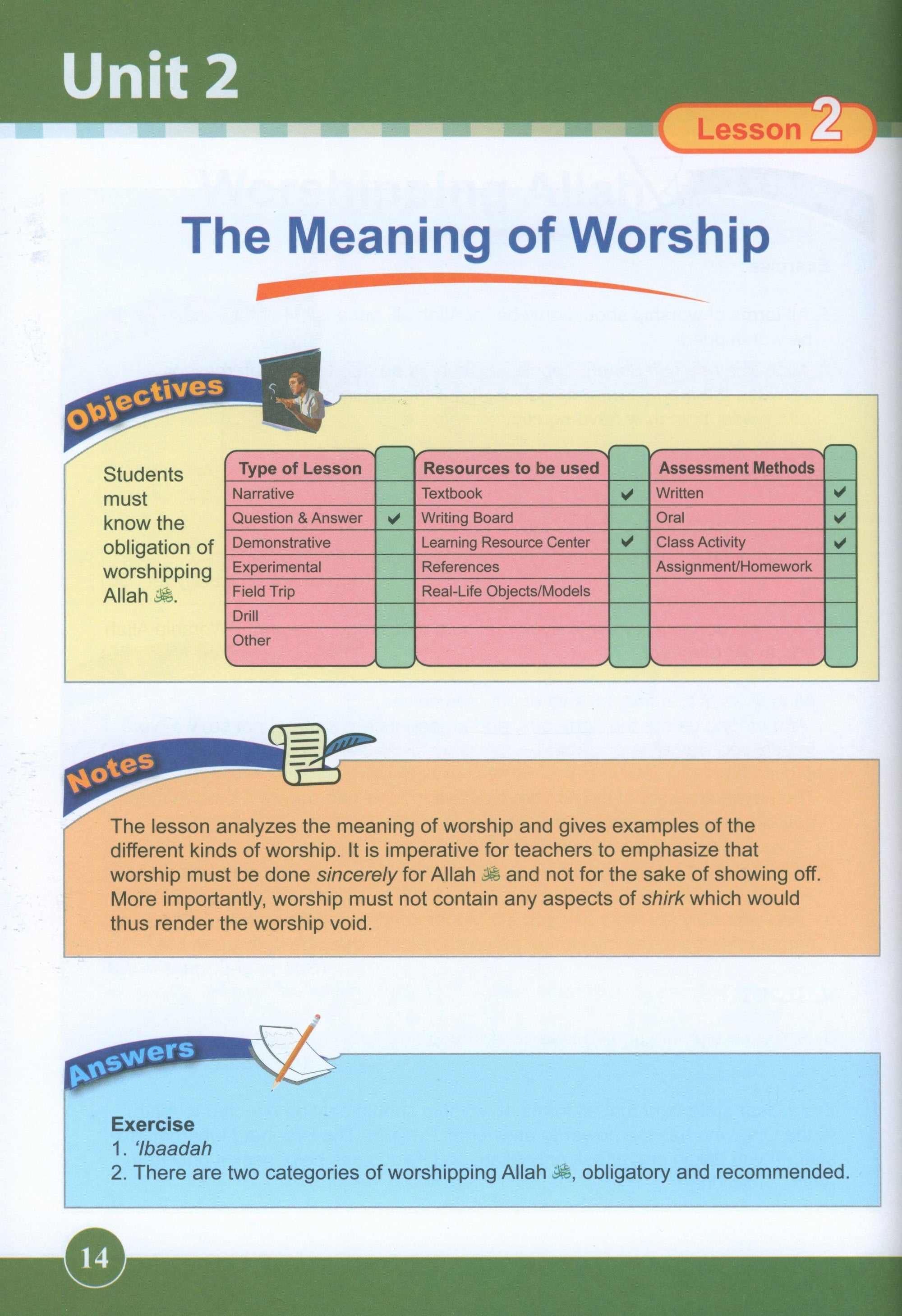 ICO Islamic Studies Teacher's Manual Level 4 Part 1