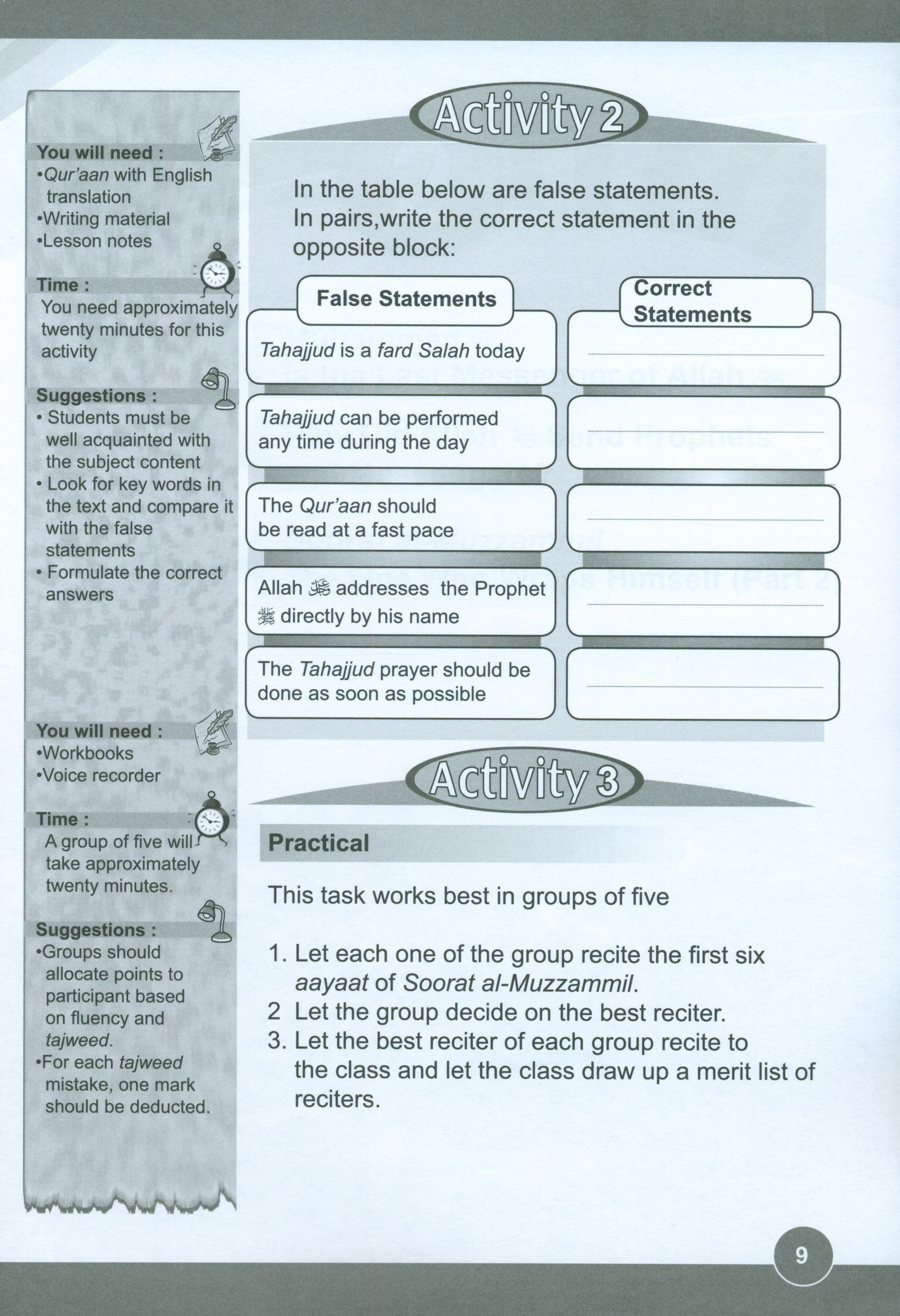ICO Islamic Studies Workbook Level 6 Part 1