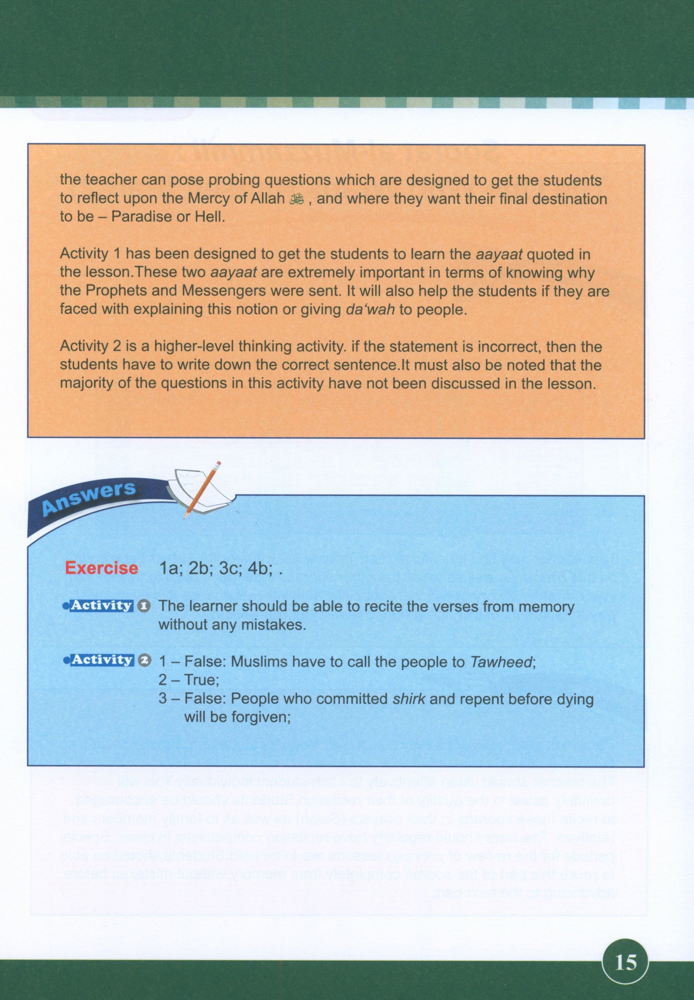 ICO Islamic Studies Teacher's Manual Level 6 Part 1