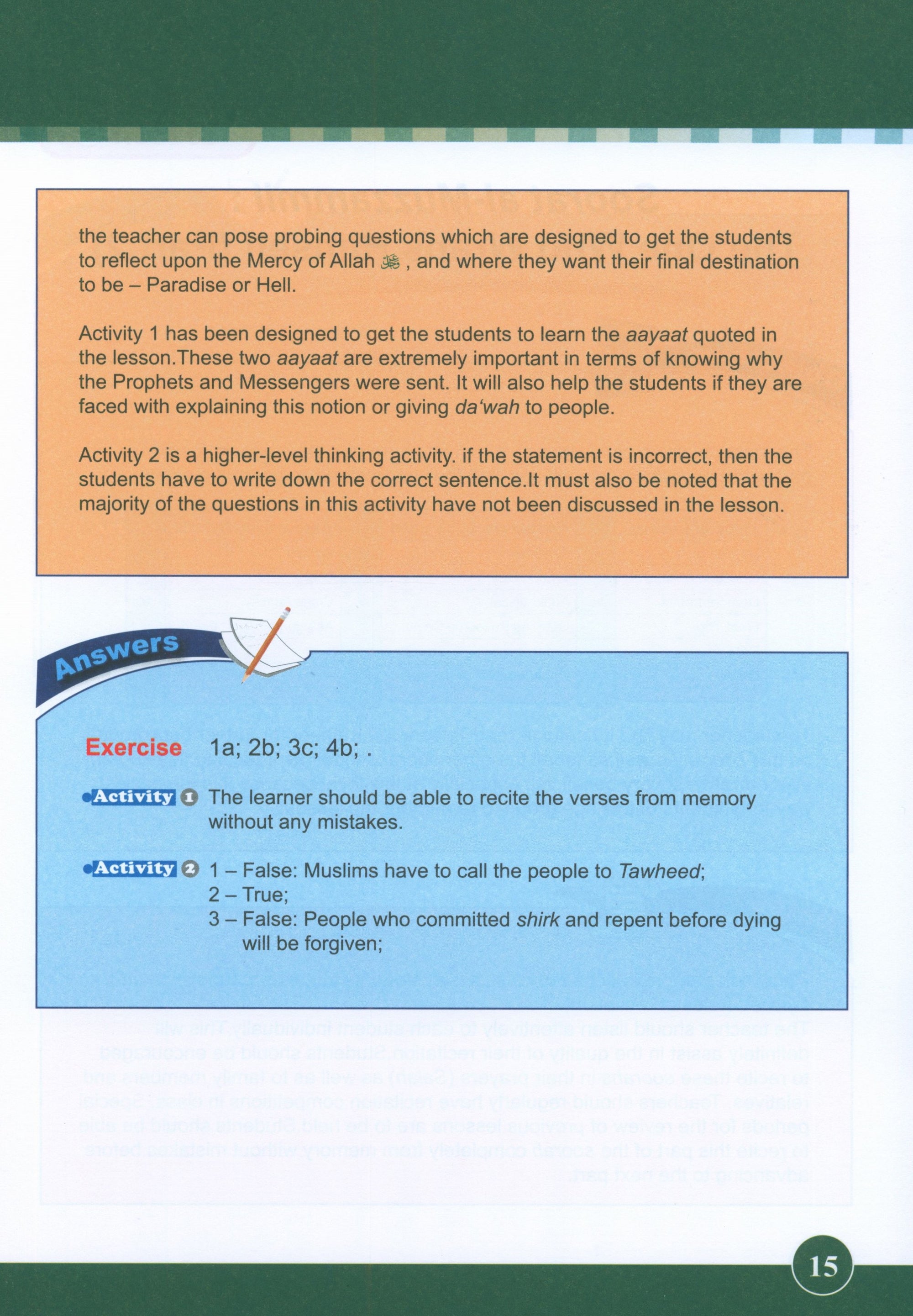 ICO Islamic Studies Teacher's Manual Level 6 Part 1