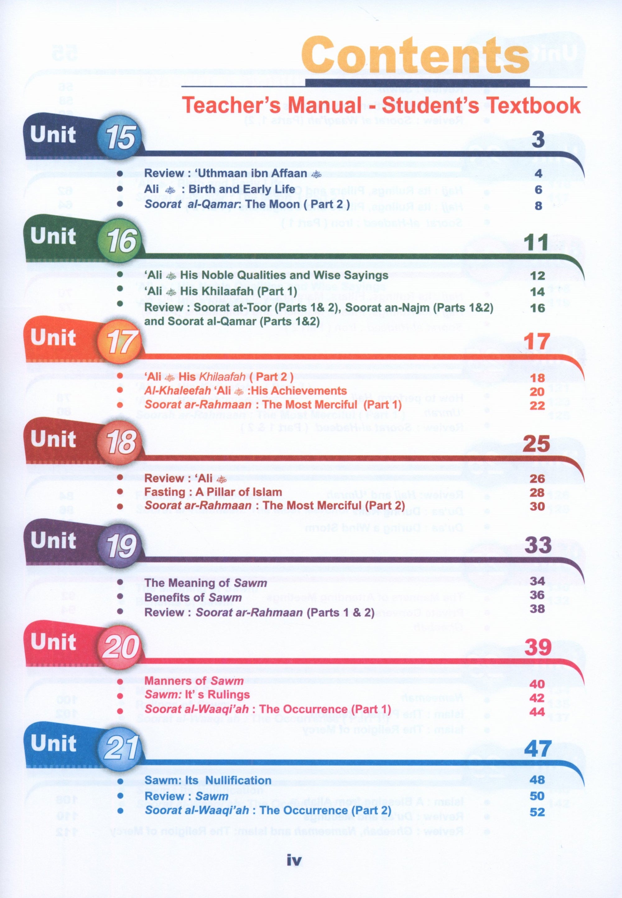 ICO Islamic Studies Teacher's Manual Level 6 Part 2