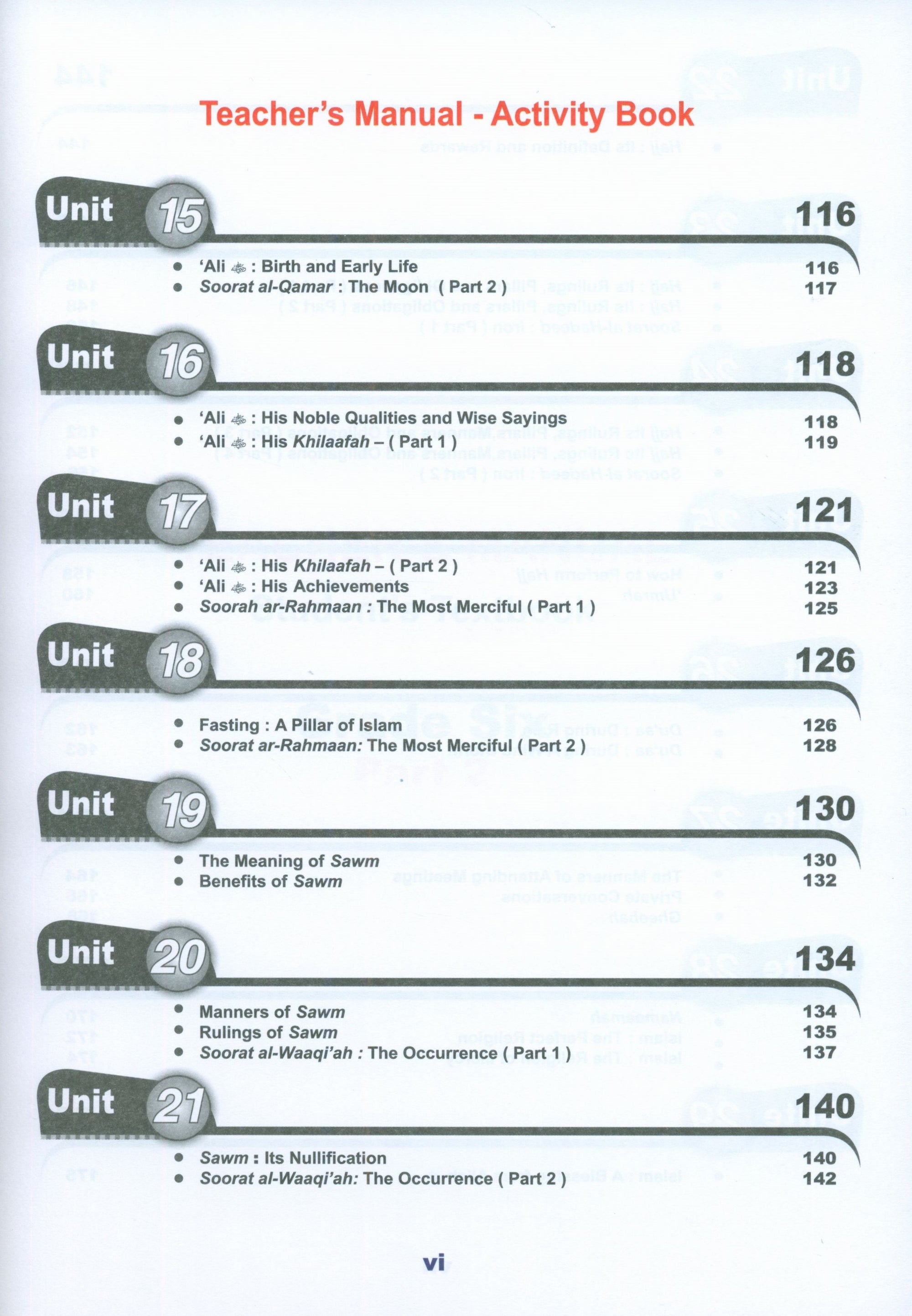 ICO Islamic Studies Teacher's Manual Level 6 Part 2