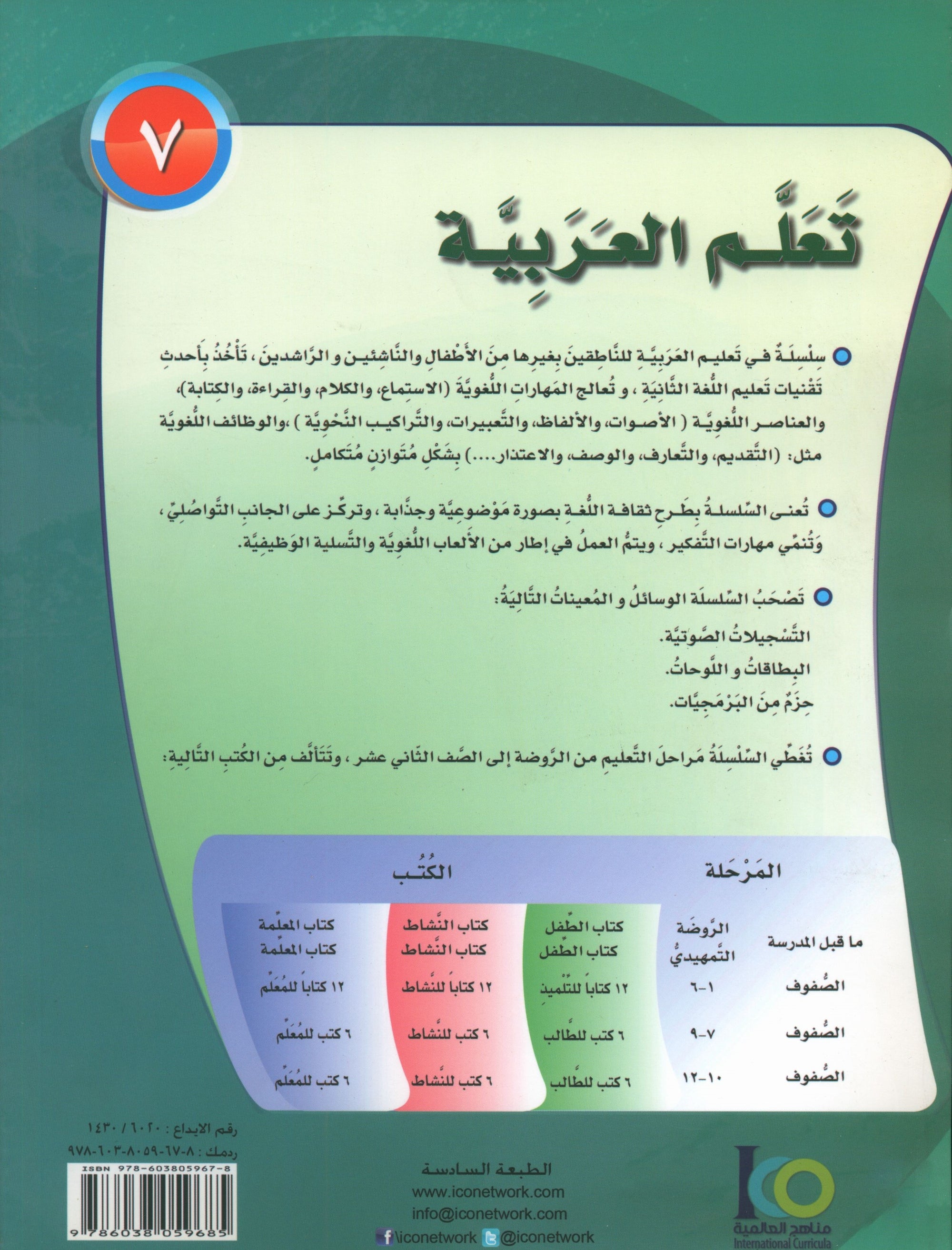 ICO Learn Arabic Teacher Book Level 7 Part 2 تعلم العربية كتاب المعلم