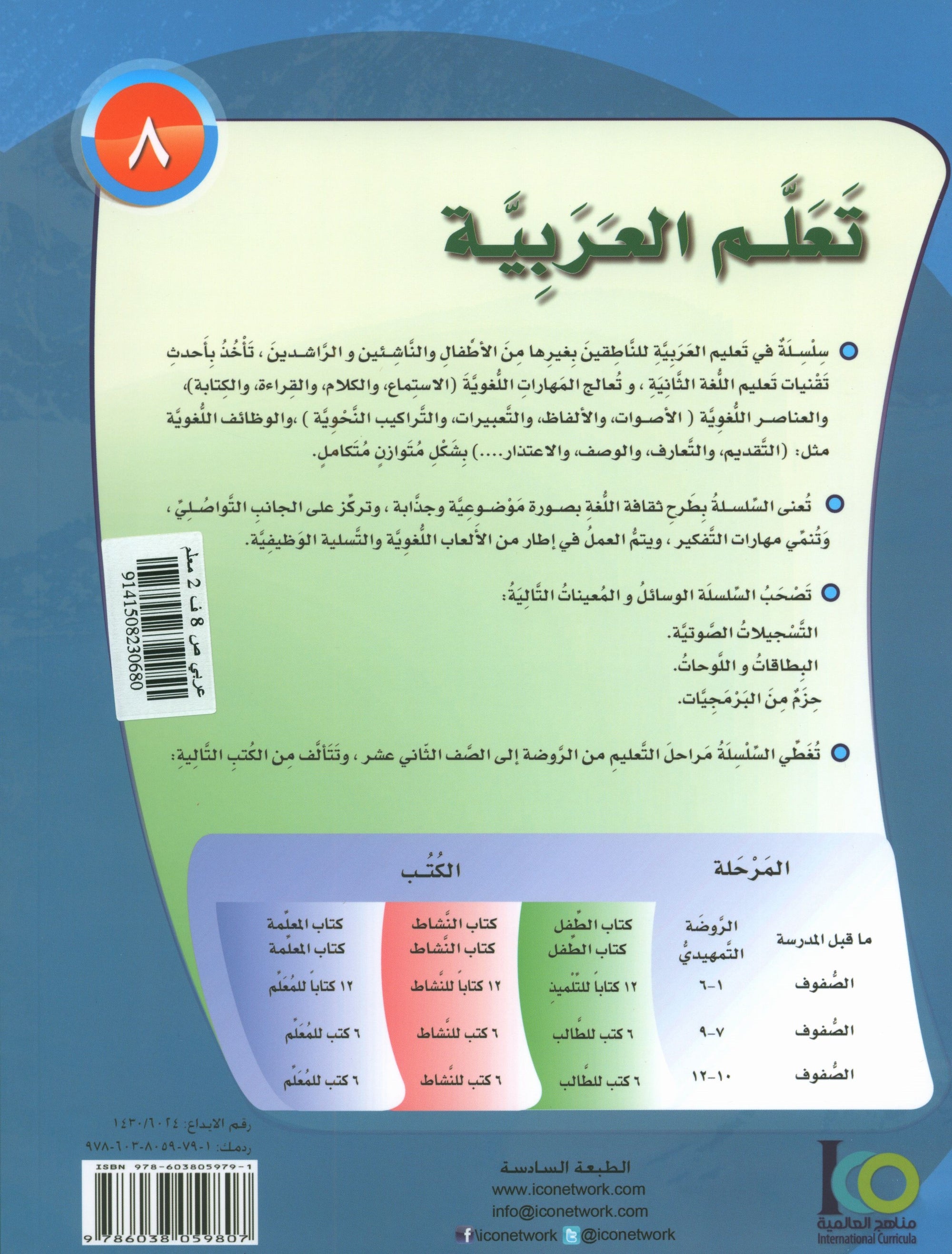 ICO Learn Arabic Teacher Book Level 8 Part 2 تعلم العربية كتاب المعلم