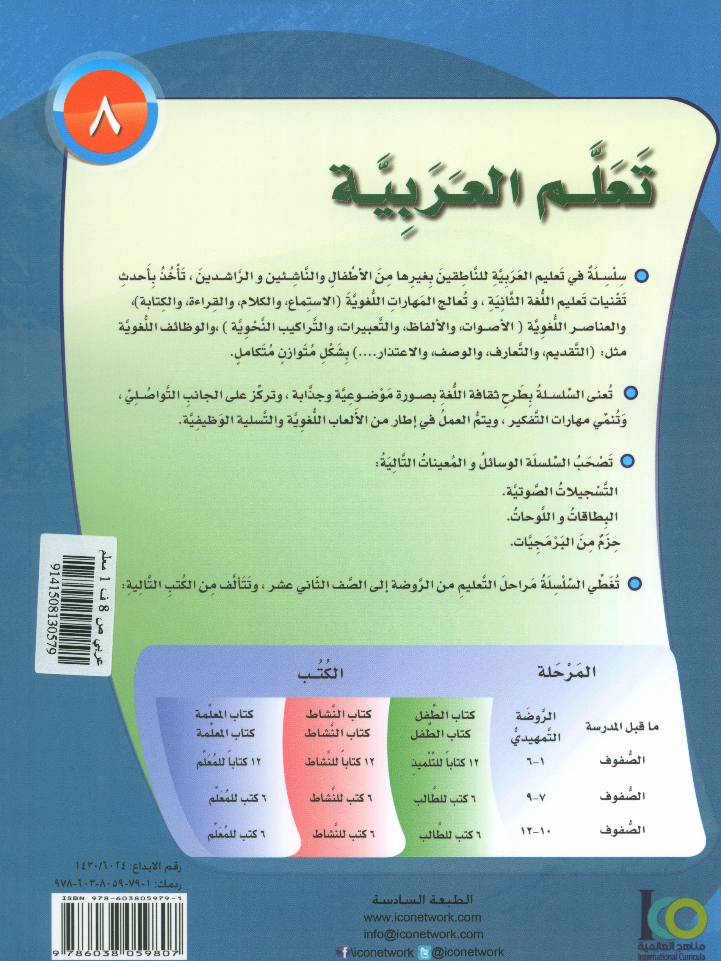 ICO Learn Arabic Teacher Book Level 8 Part 1 تعلم العربية كتاب المعلم